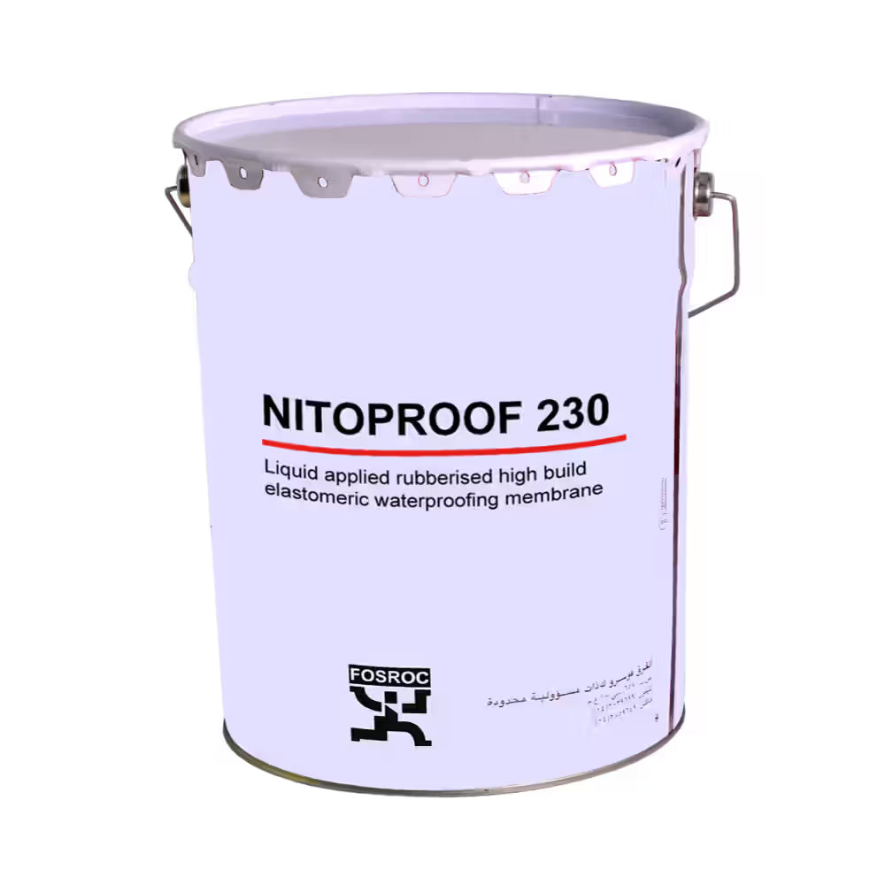 Fosroc Nitoproof 230 Waterproofing Membrane – 200L Drum | Two-Component | Grey