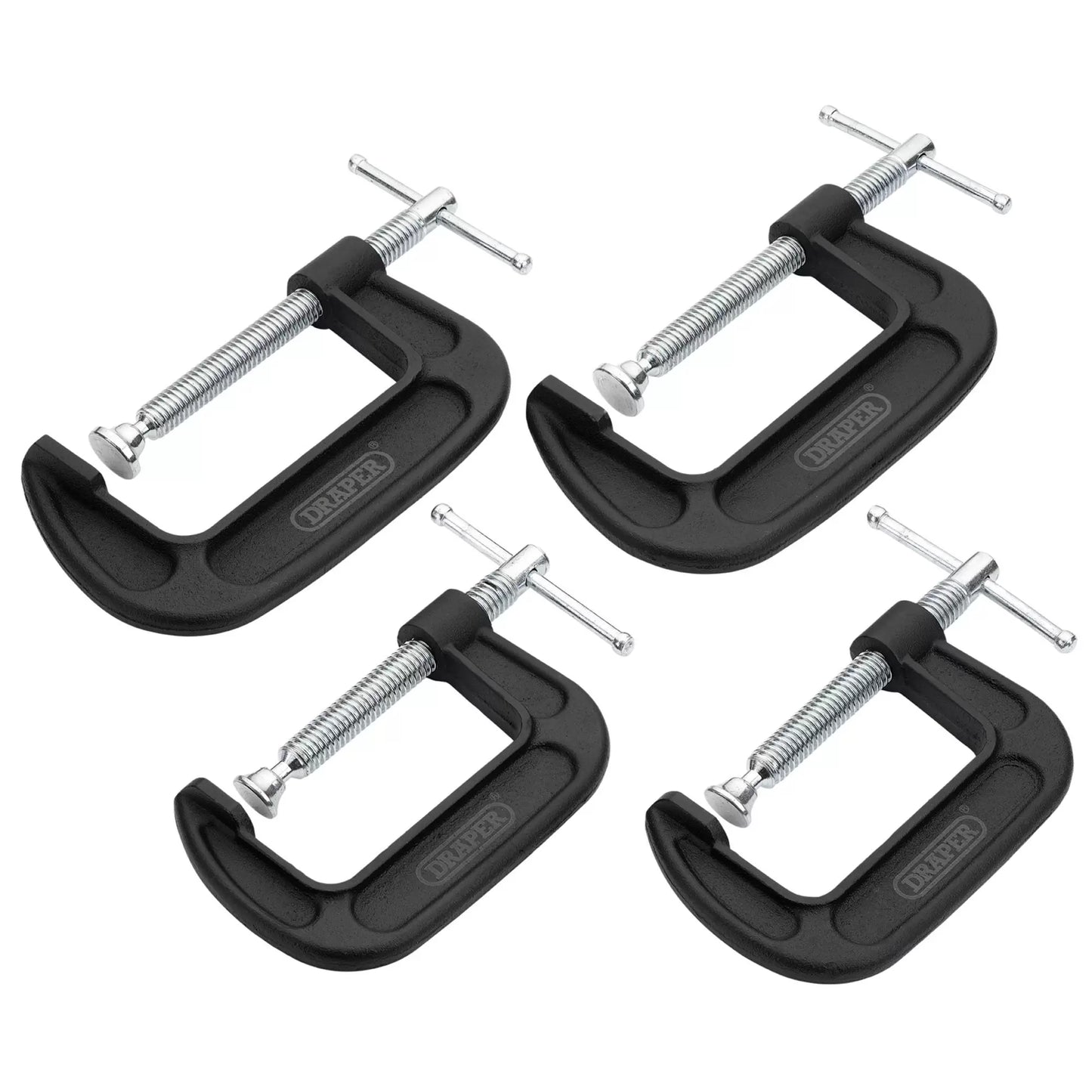 Draper Tools - 18992 - Heavy Duty G-Clamp Set (4 Piece)