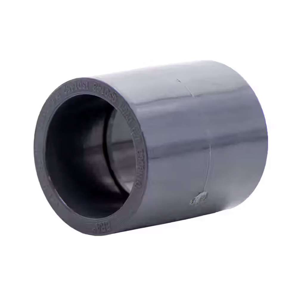 Atlas PVC Socket 90mm × 3", Step Coupling, Solvent-Weld, Reduced Turbulence