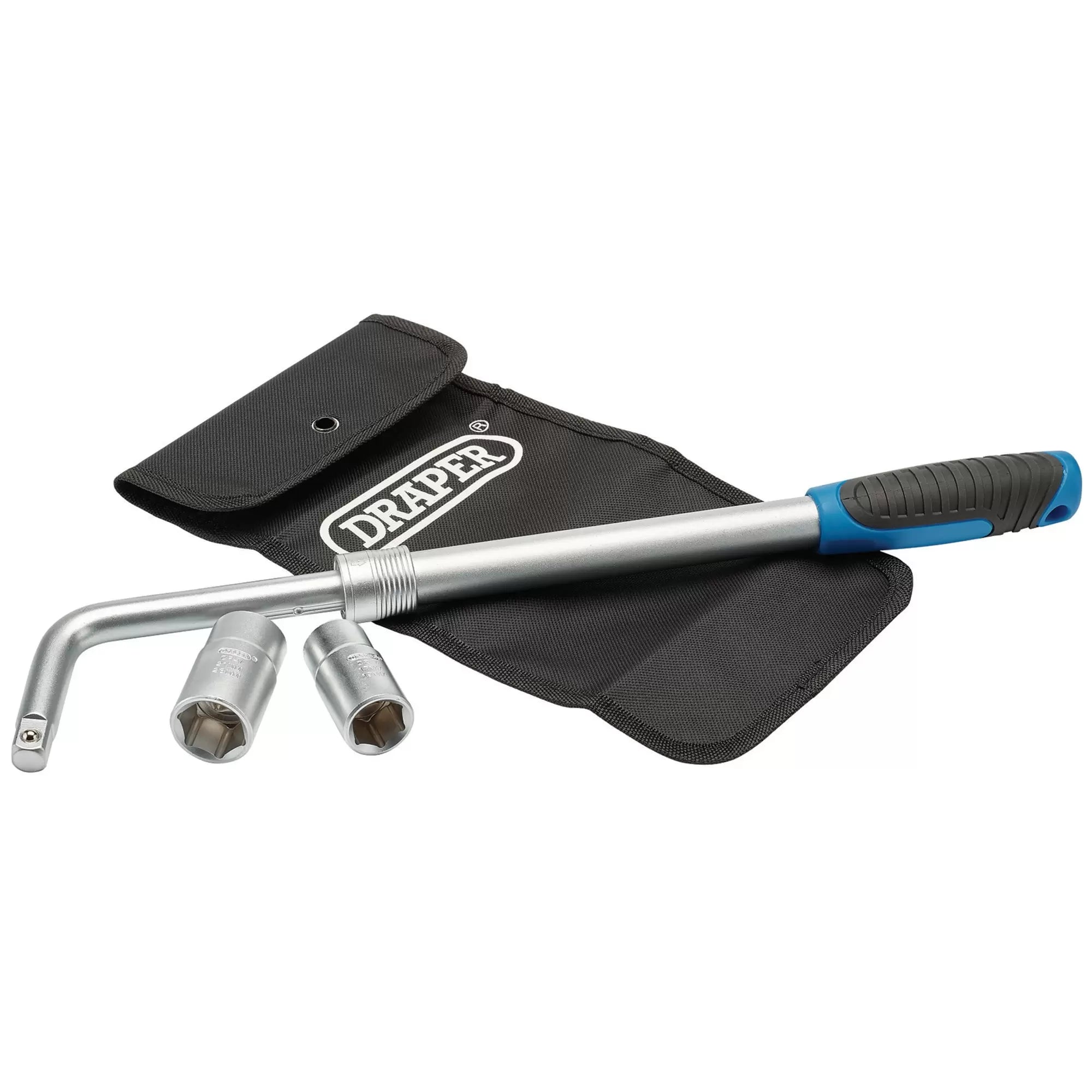 Draper Tools - 19152 - Extending Wheel Nut Wrench, 1/2" Sq. Dr., 380-520mm