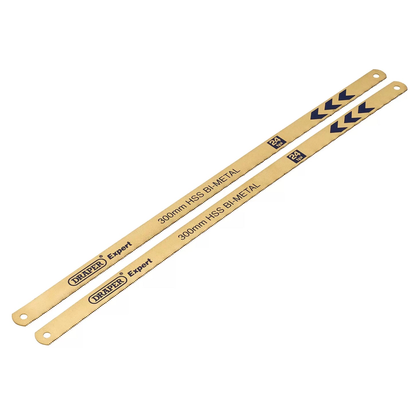 Draper Tools - 19345 - Draper Expert Bi-Metal Hacksaw Blades, 300mm, 24tpi (Pack of 2)
