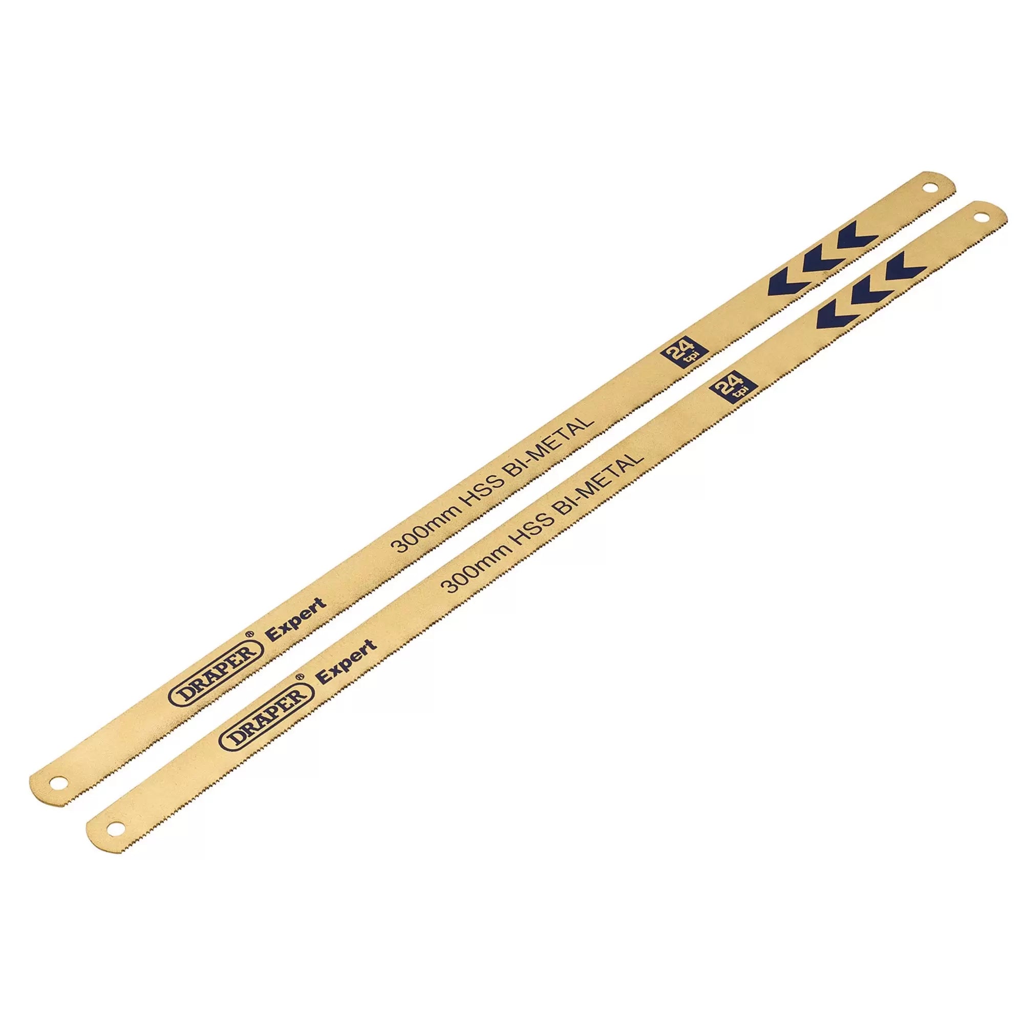 Draper Tools - 19345 - Draper Expert Bi-Metal Hacksaw Blades, 300mm, 24tpi (Pack of 2)