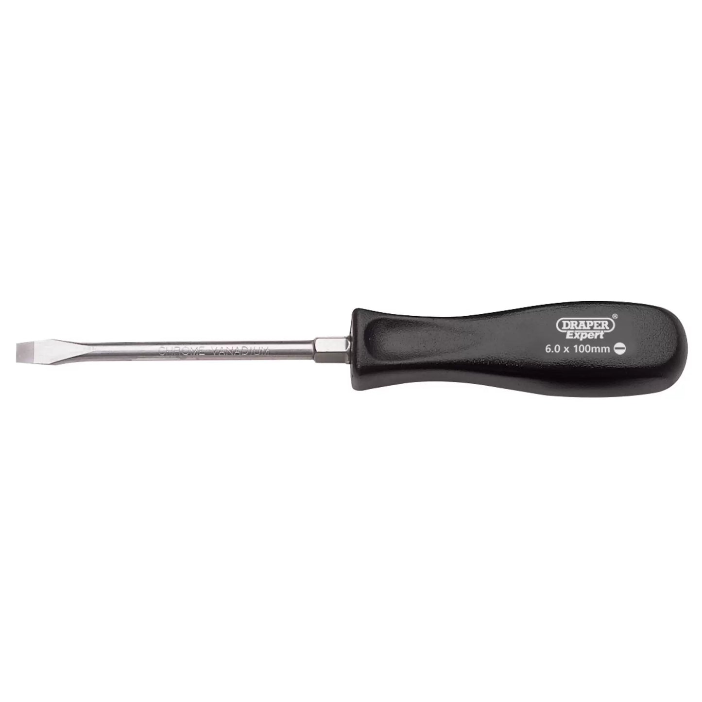 Draper Tools - 19529 - Draper Expert Plain Slot Mechanics Screwdriver, 6 x 100mm