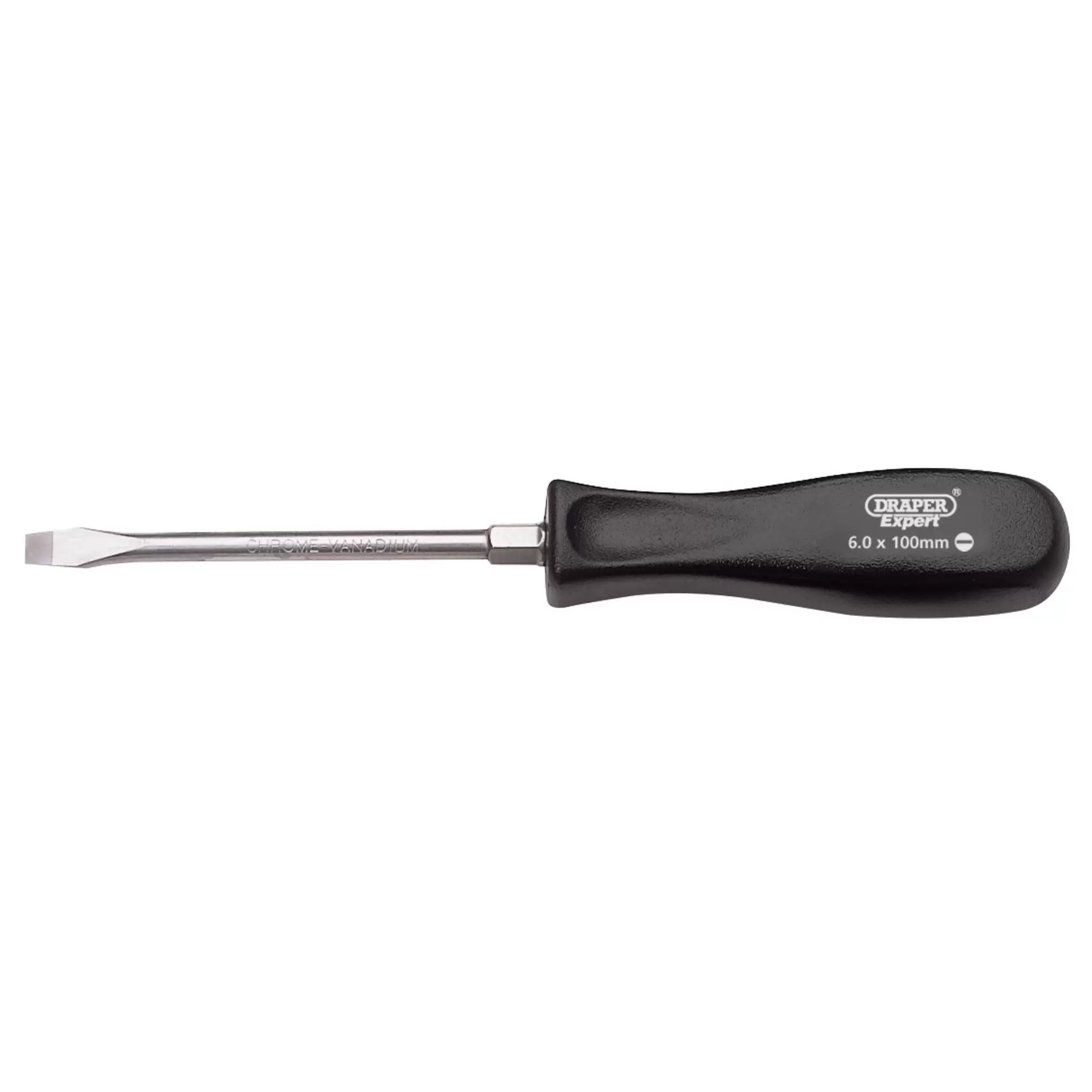 Draper Tools - 19529 - Draper Expert Plain Slot Mechanics Screwdriver, 6 x 100mm
