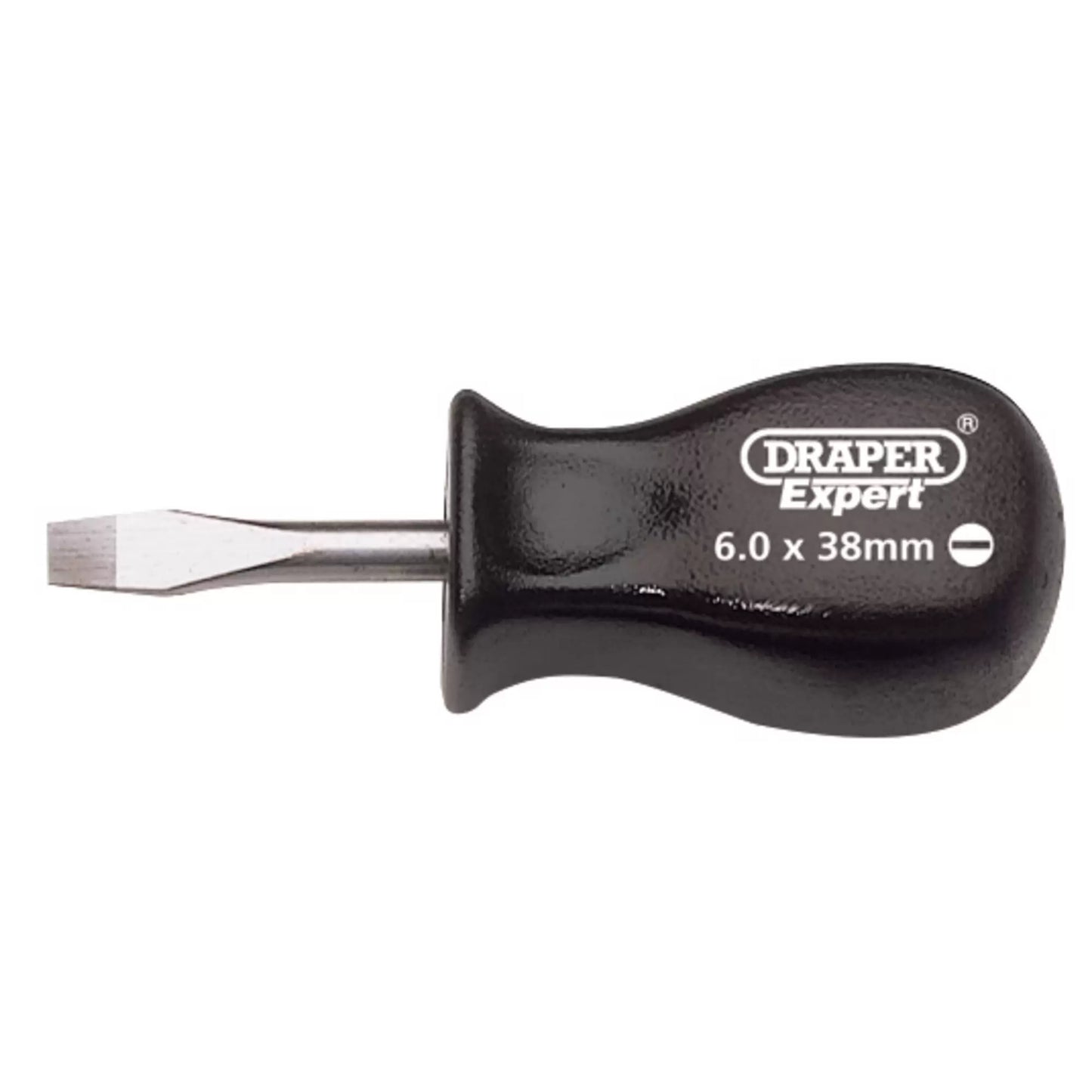 Draper Tools - 19539 - Draper Expert Plain Slot Mechanics Screwdriver, 6 x 38mm