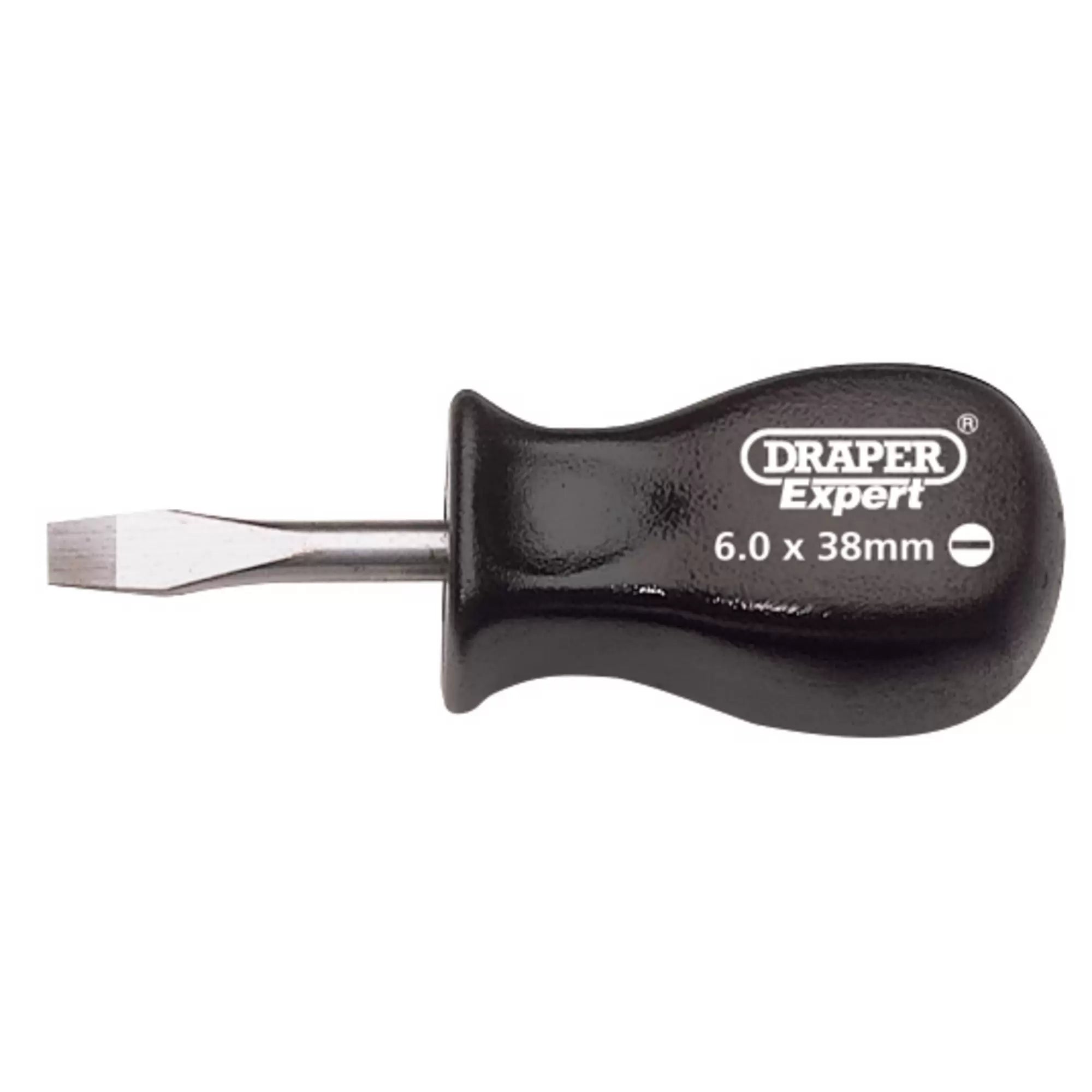 Draper Tools - 19539 - Draper Expert Plain Slot Mechanics Screwdriver, 6 x 38mm
