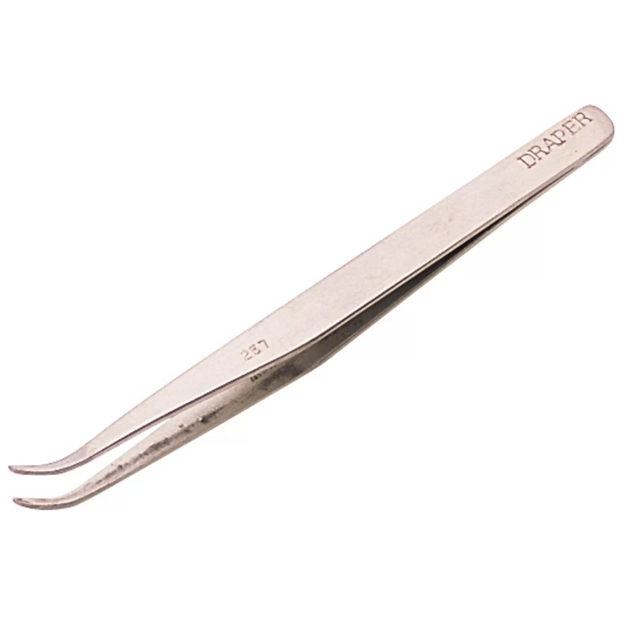 Draper Tools - 19672 - Fine Point Curved Tweezers, 120mm