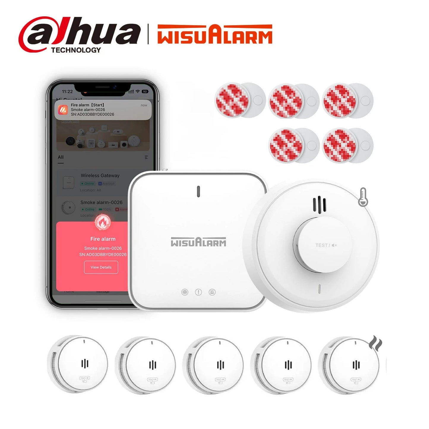 10-Pack Standalone Smoke Alarm S05-A