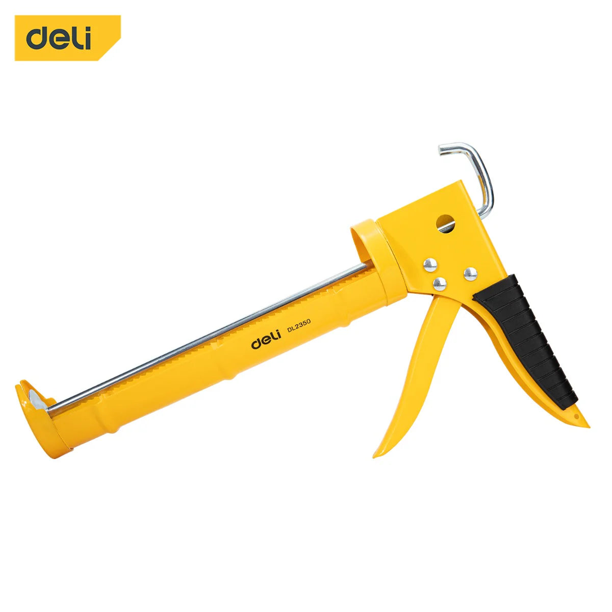 Deli 9" Steel Caulking Gun, Used for Sealants & Adhesive Cartridges