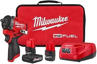 Milwaukee M12 FUEL 1/2" Stubby Impact Wrench Kit – 2 Batteries, Charger & Case (2563-22)