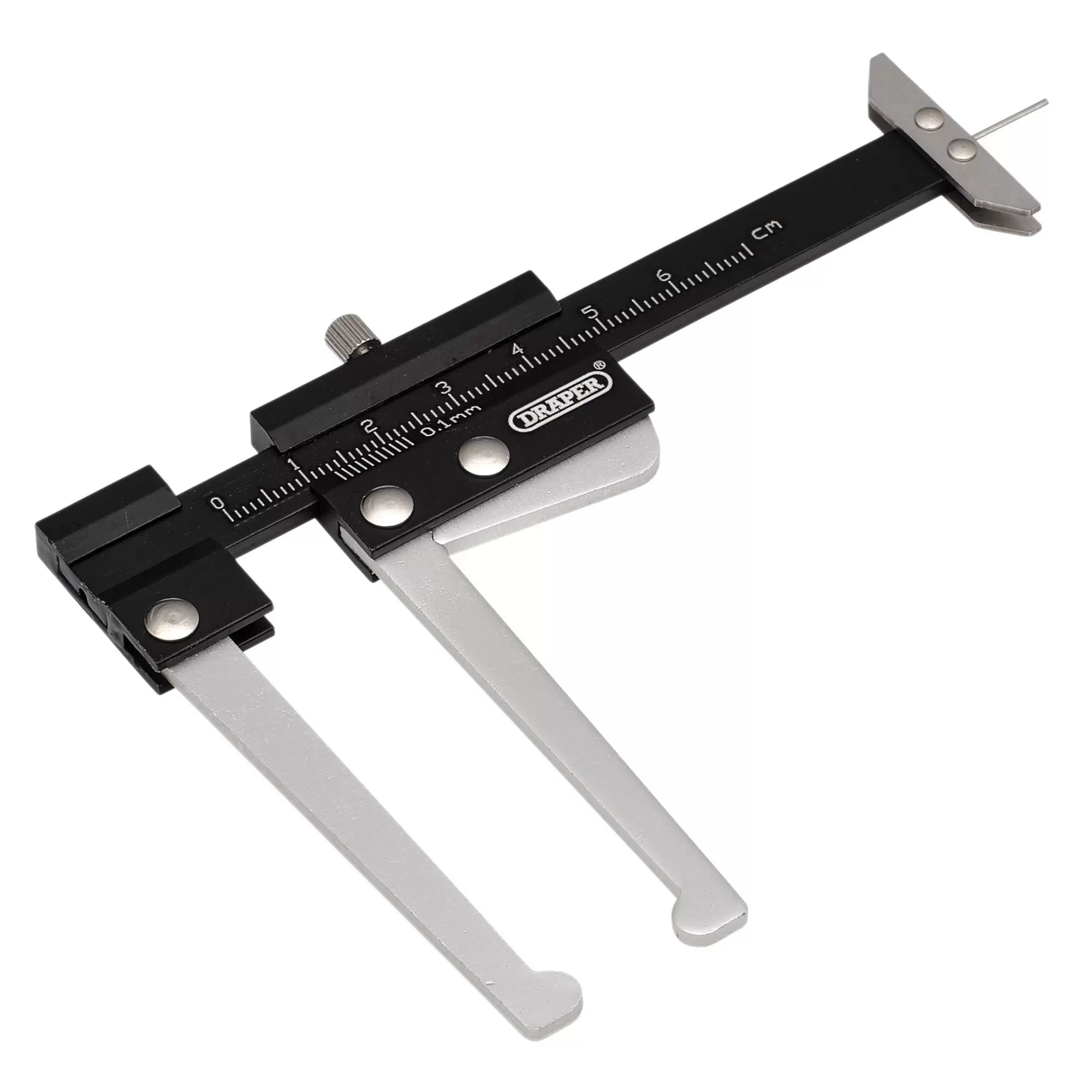 Draper Tools - 20219 - Brake Disc Caliper with Tread Depth Gauge, 0-60mm