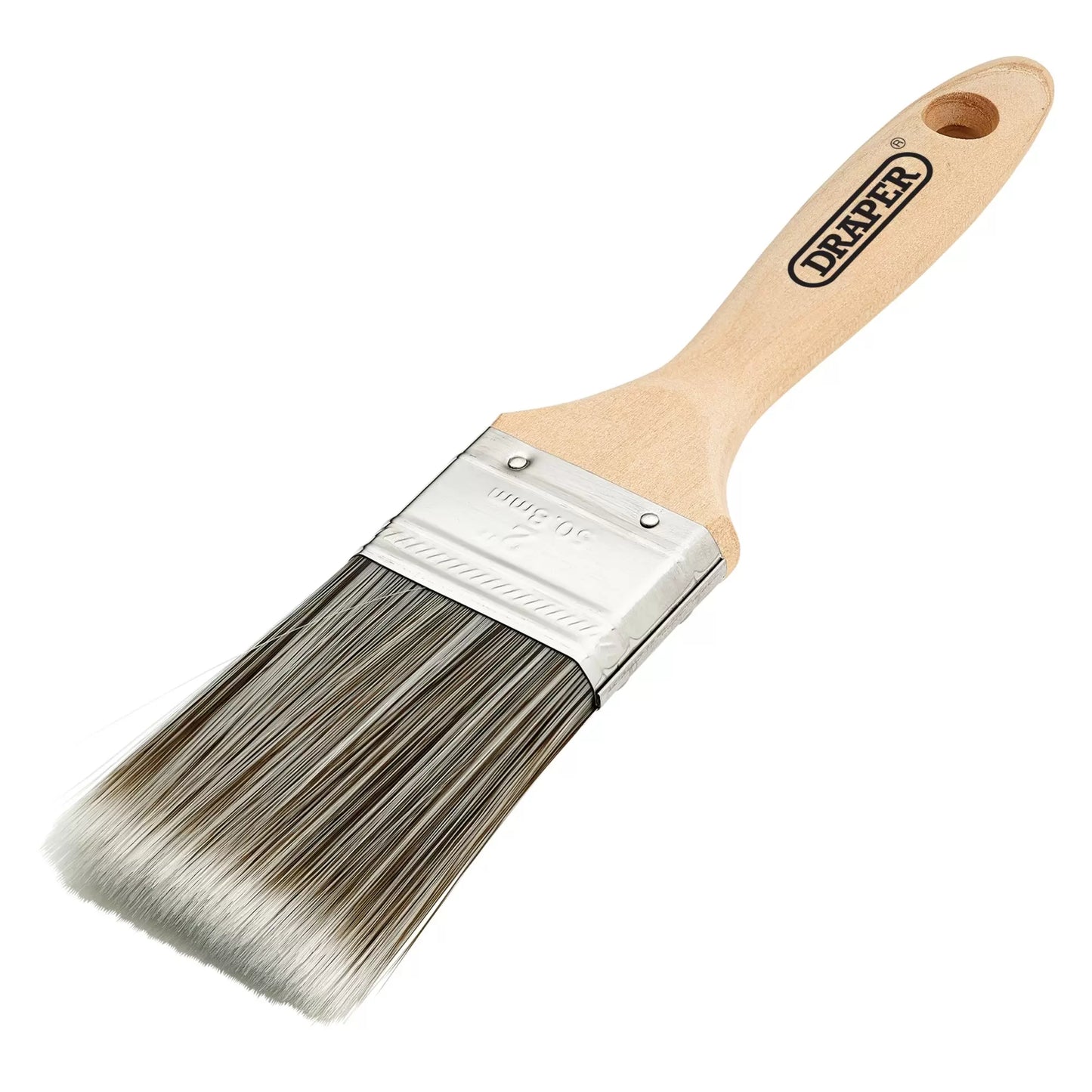 Draper Tools - 20437 - Paint Brush with Wood Handle, 2"