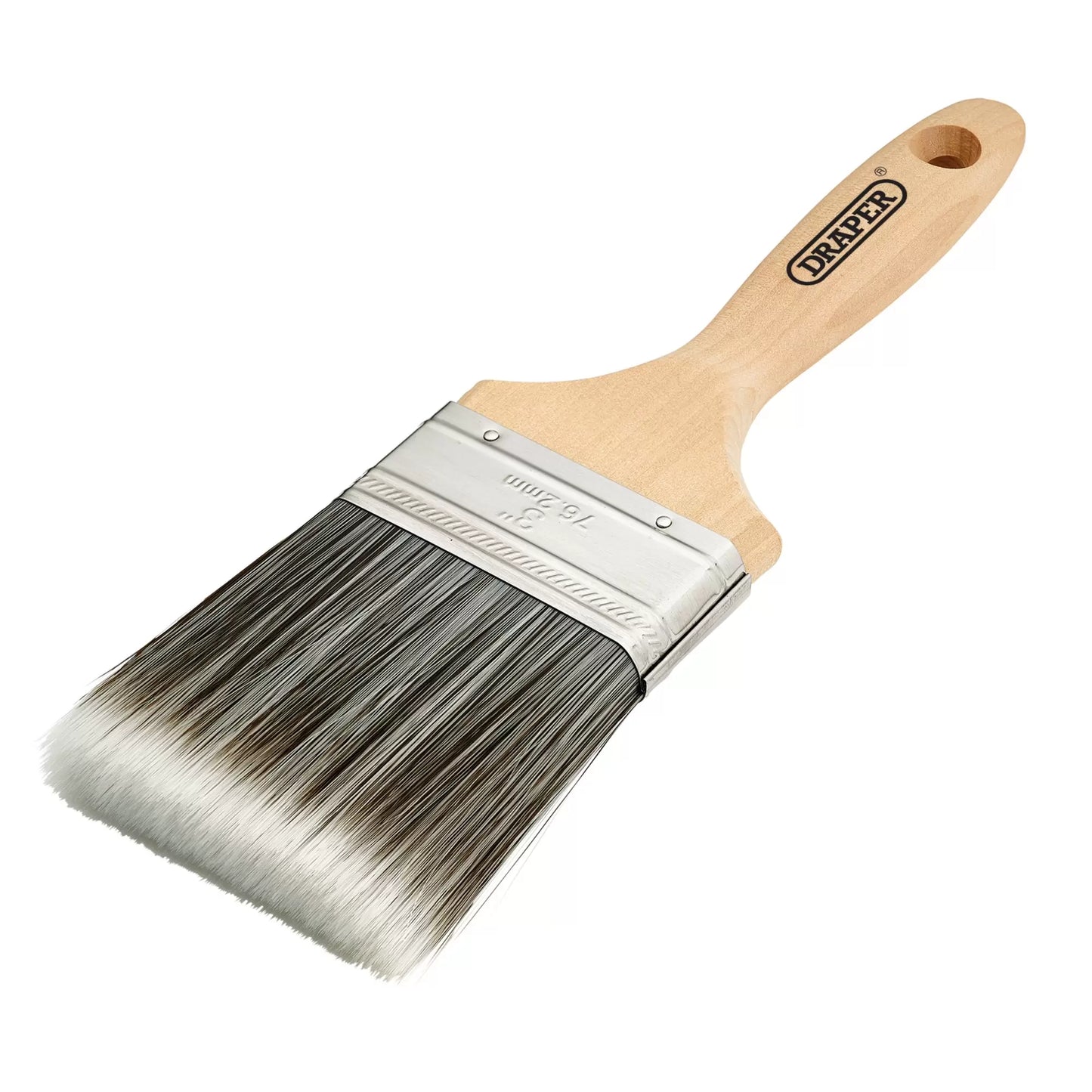 Draper Tools - 20438 - Paint Brush with Wood Handle, 3"