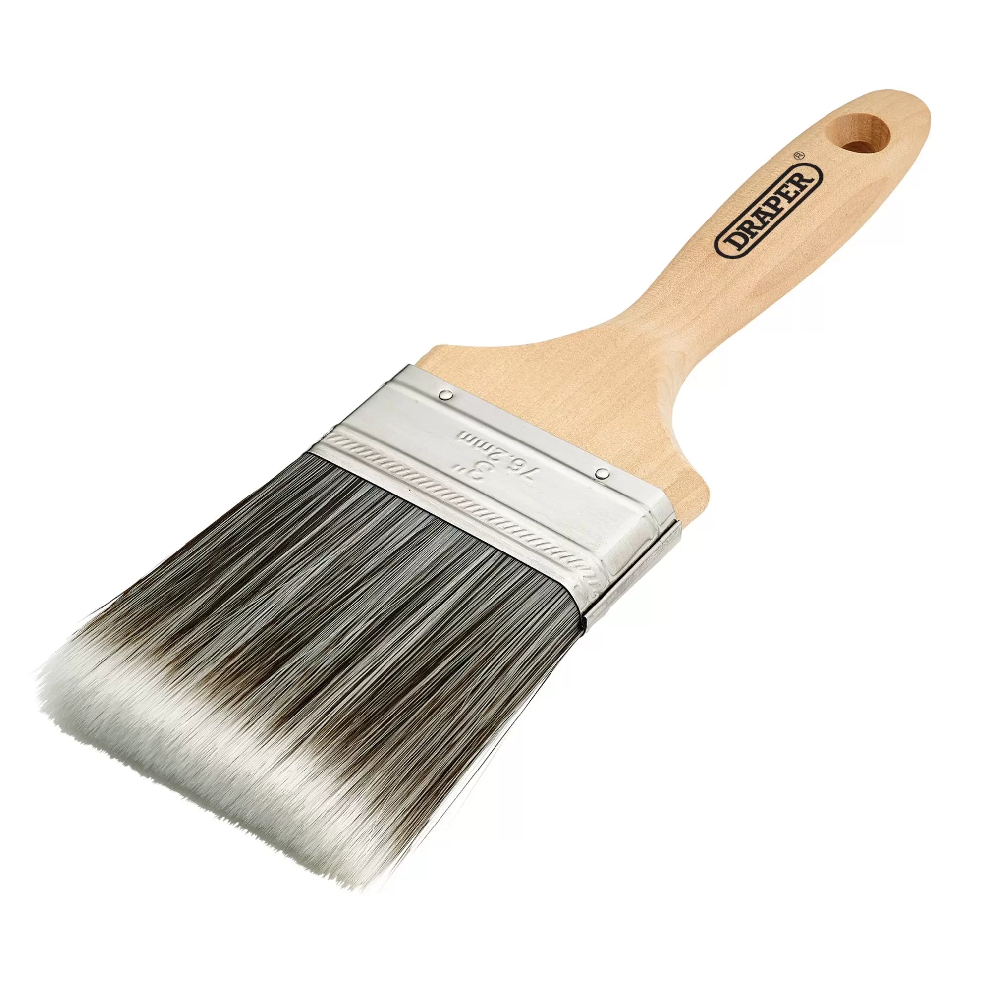 Draper Tools - 20438 - Paint Brush with Wood Handle, 3"