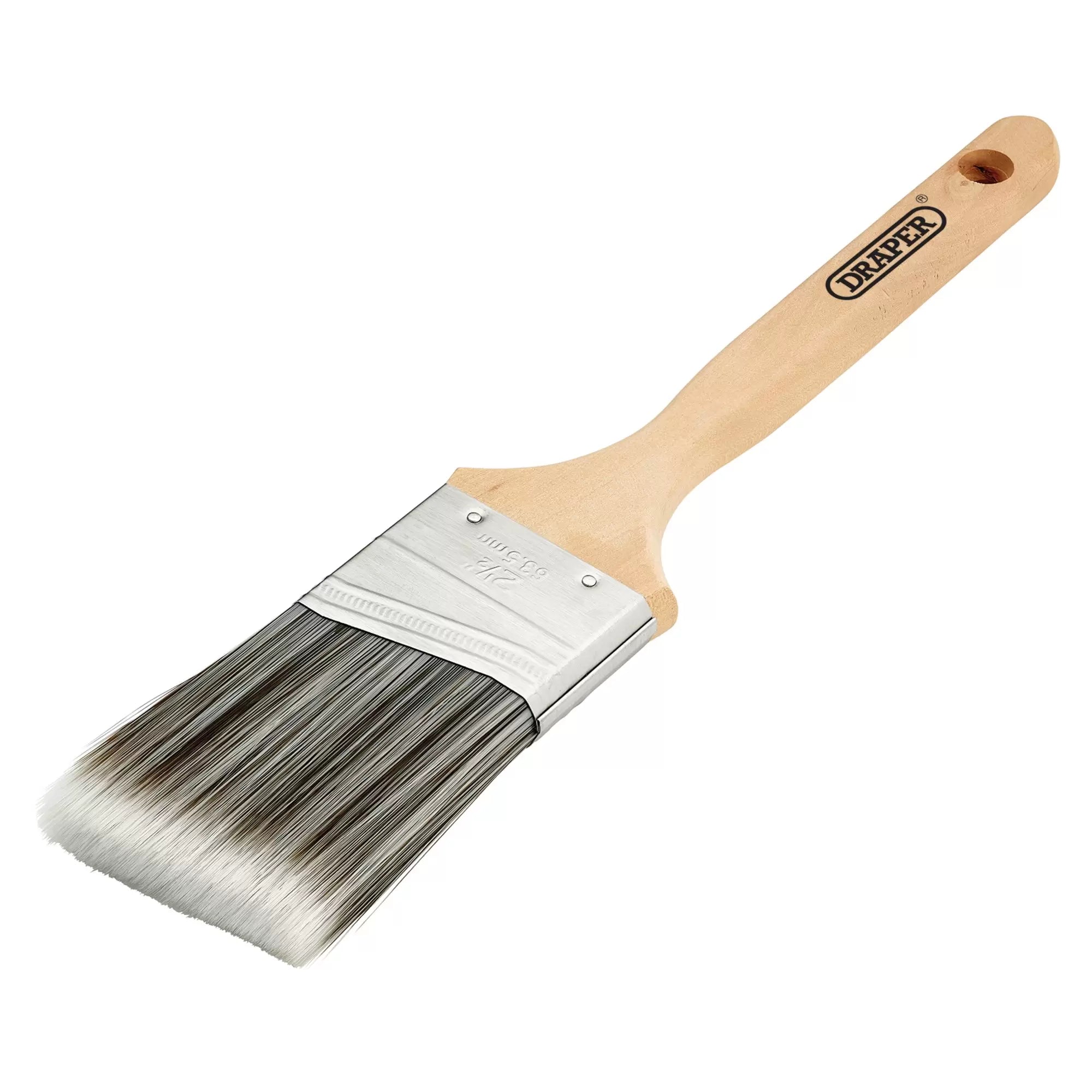 Draper Tools - 20444 - Angled Paint Brush with Wood Handle, 2.5"
