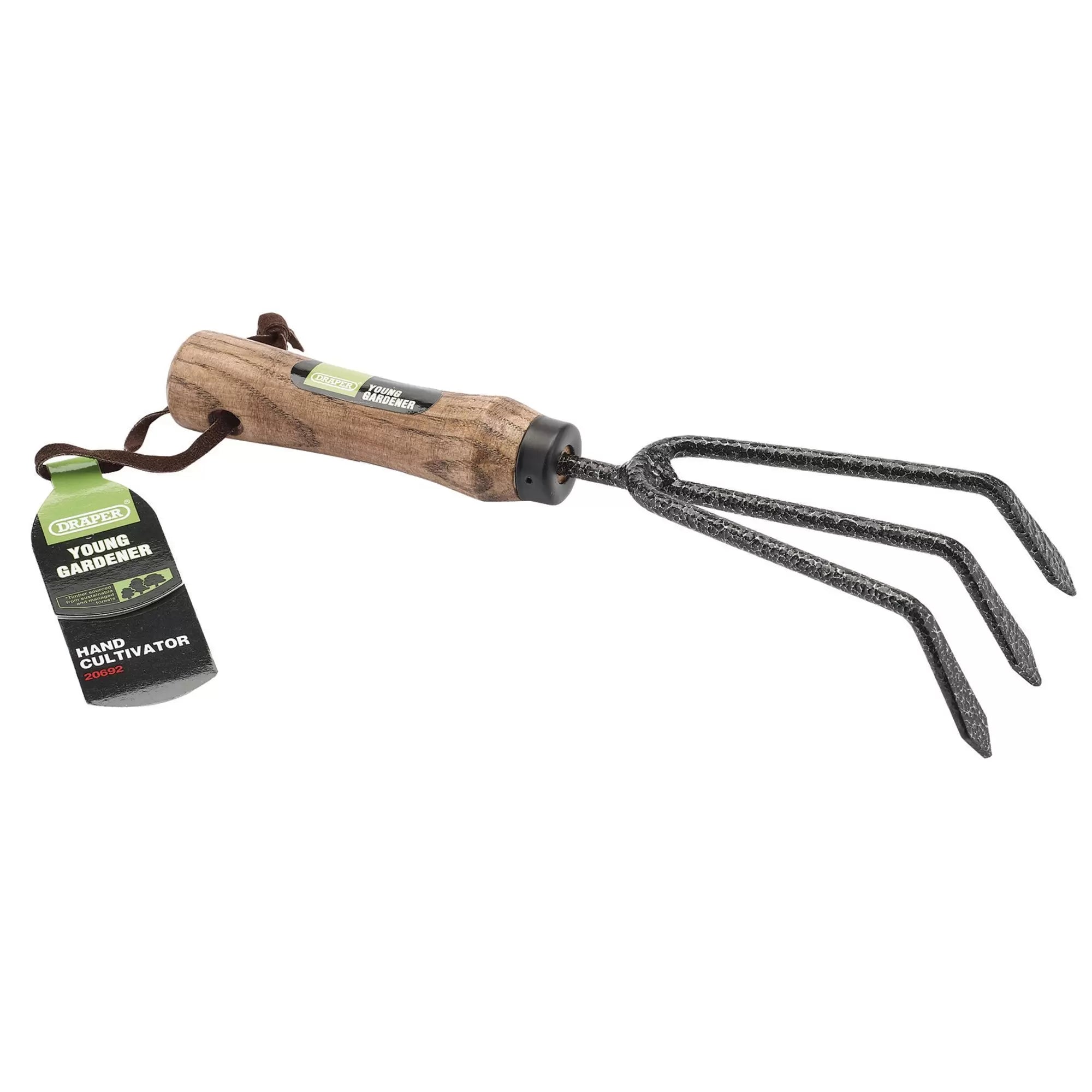 Draper Tools - 20692 - Young Gardener Hand Cultivator with Ash Handle