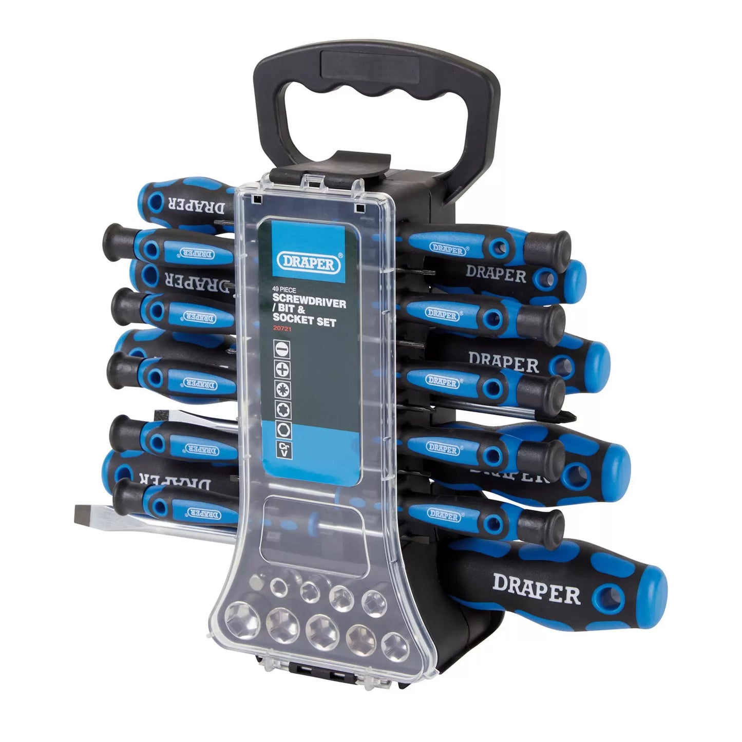 Draper Tools - 20721 - Screwdriver, Socket and Bit Set (49 Piece)