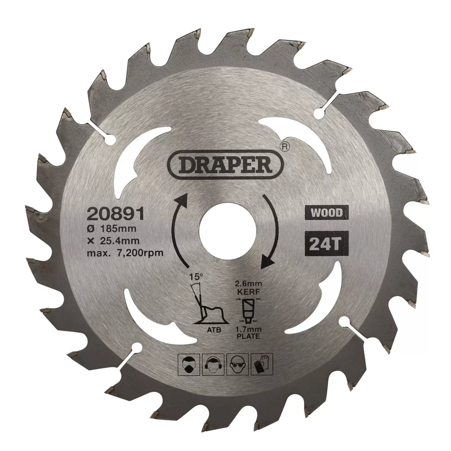 Draper TCT Circular Saw Blade 185x25.4mm