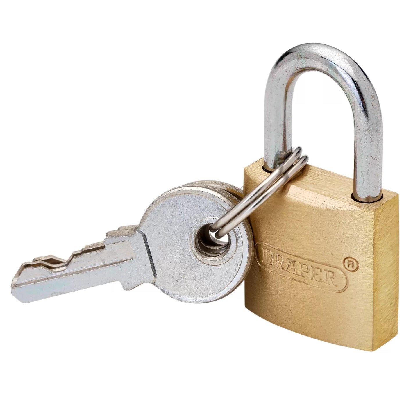 Draper Tools - 21725 - Brass Cylinder Padlock, 20mm