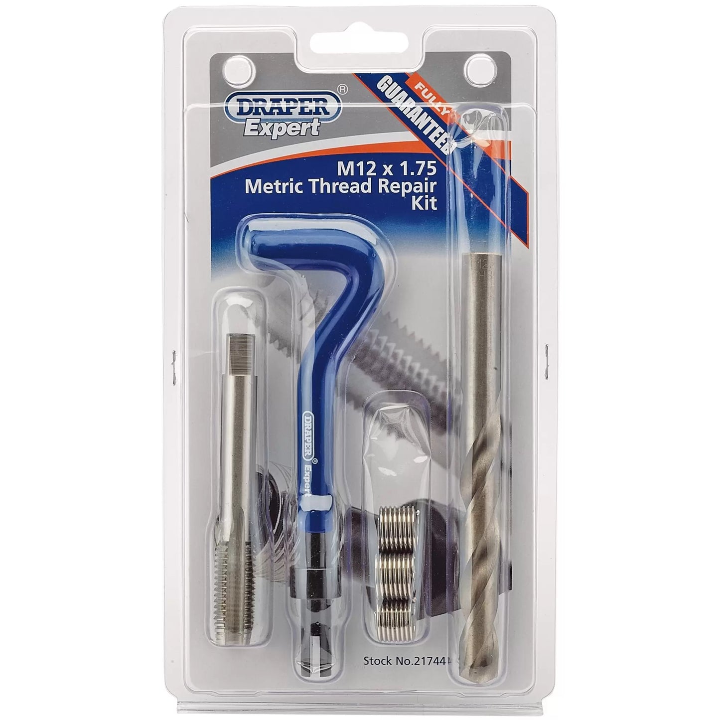 Draper Tools - 21744 - Draper Expert Metric Thread Repair Kit, M12 x 1.75