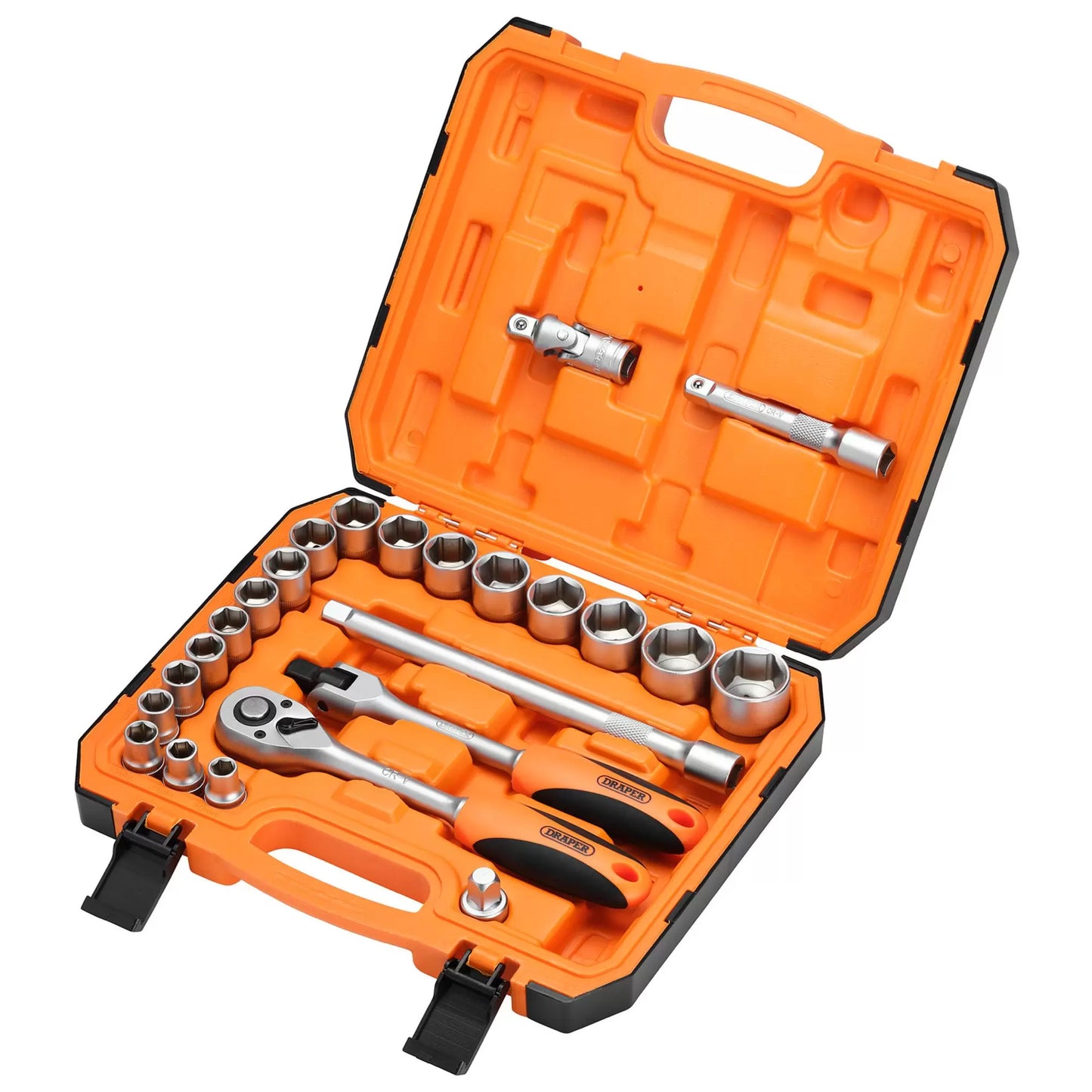 Draper Tools - 22112 - HI-TORQ® 6 Point Socket Set, 1/2" (24 Piece)