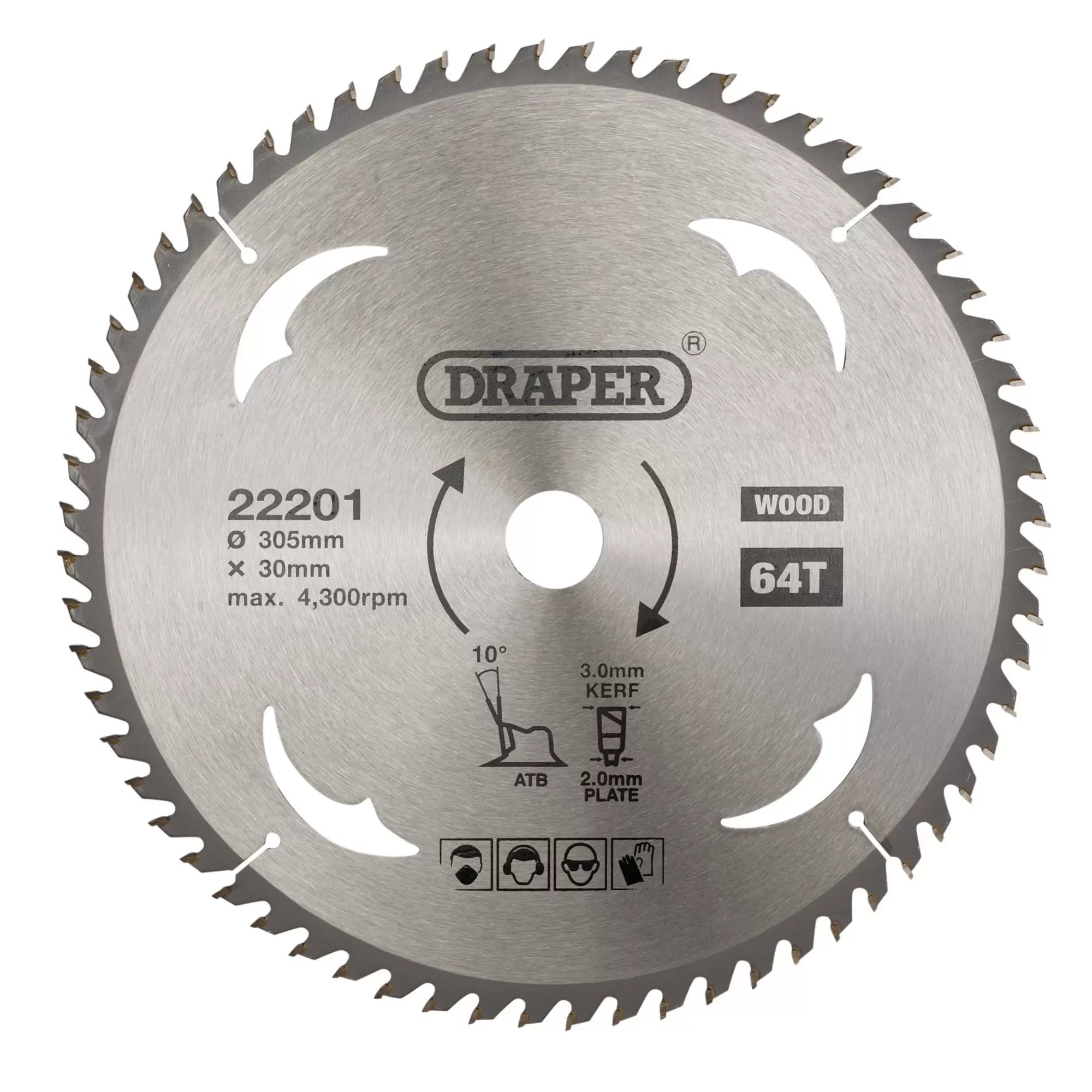 Draper Circular Saw Blade 305mm 64T
