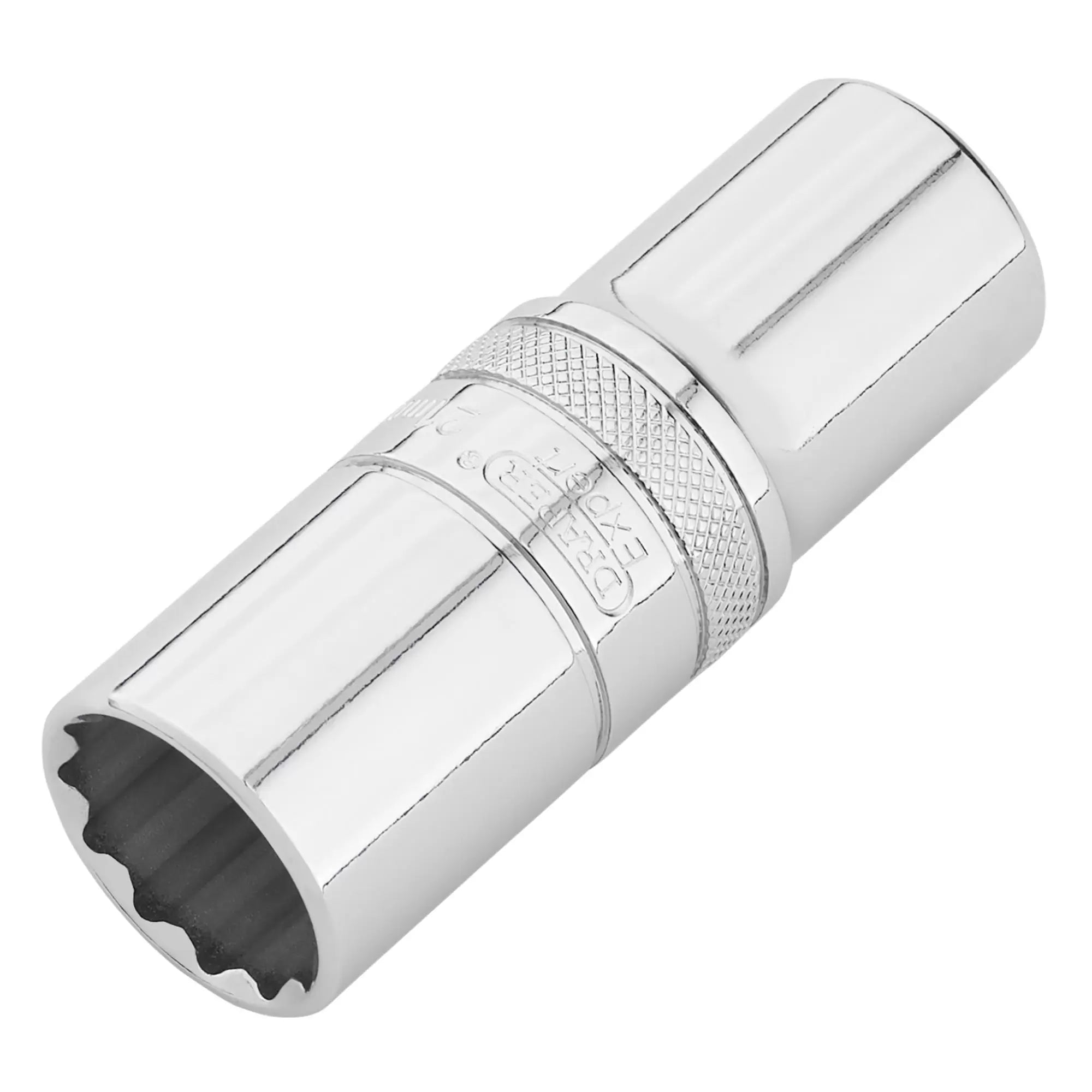 Draper Tools - 22422 - Draper Expert Metric Deep Socket, 1/2" Sq. Dr., Polished Chrome, 21mm