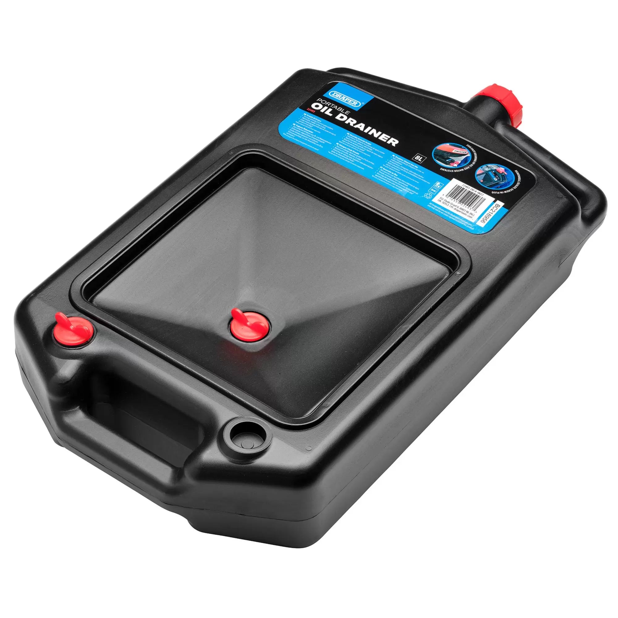 Draper Tools - 22493 - Portable Oil Drainer, 8L