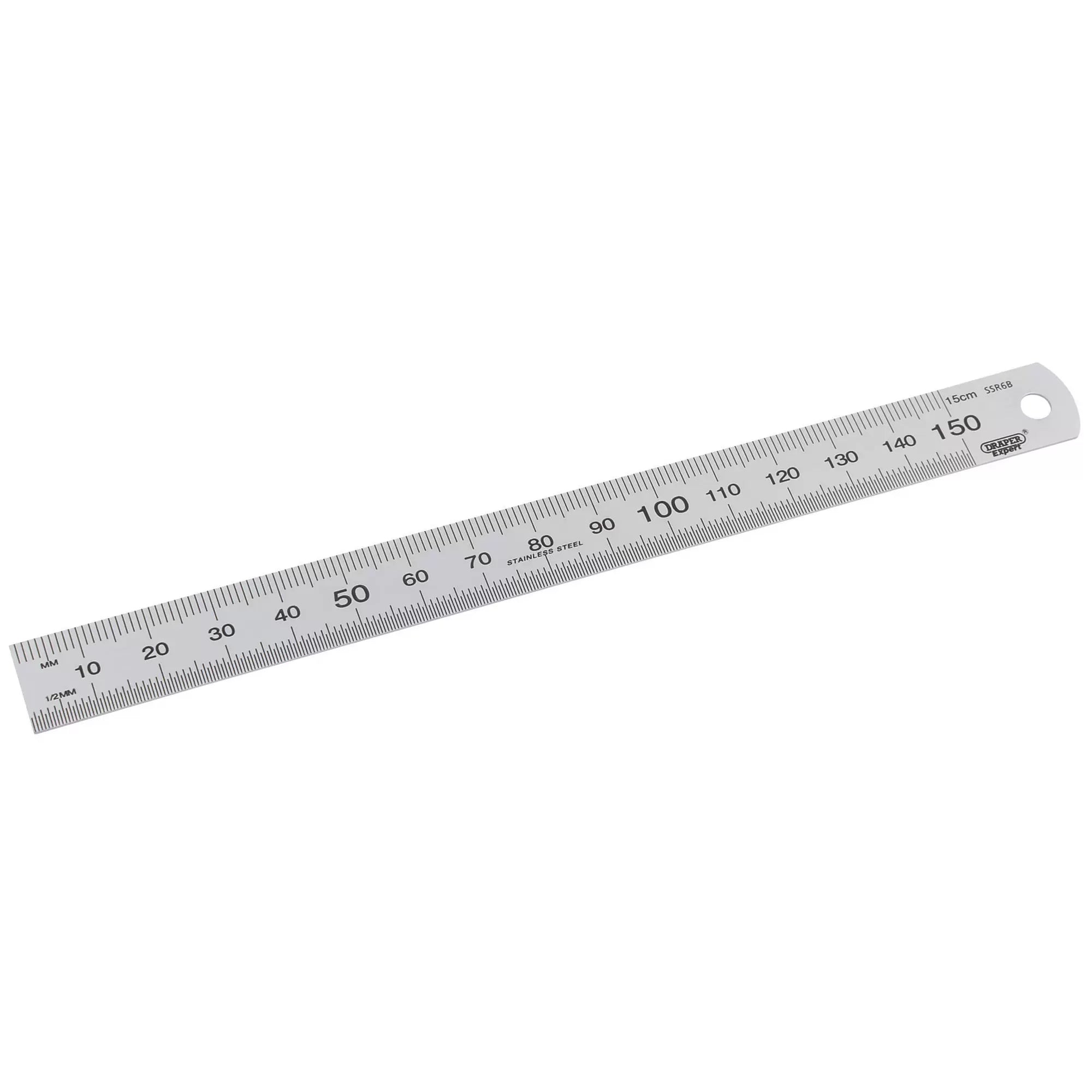 Draper Tools - 22670 - Draper Expert Stainless Steel Rule, 150mm/ 6"