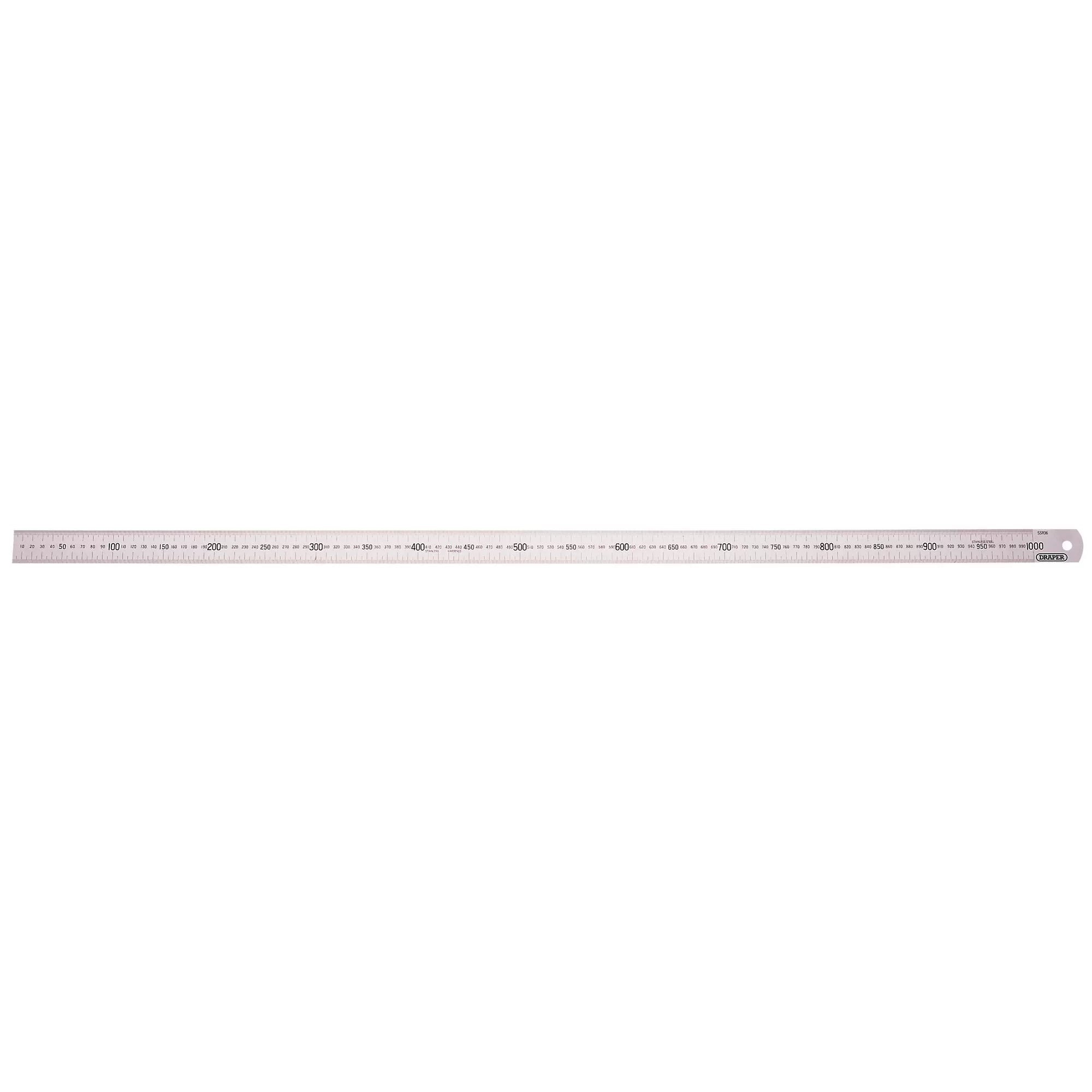 Draper Tools - 22673 - Draper Expert Stainless Steel Rule, 1000mm/36"