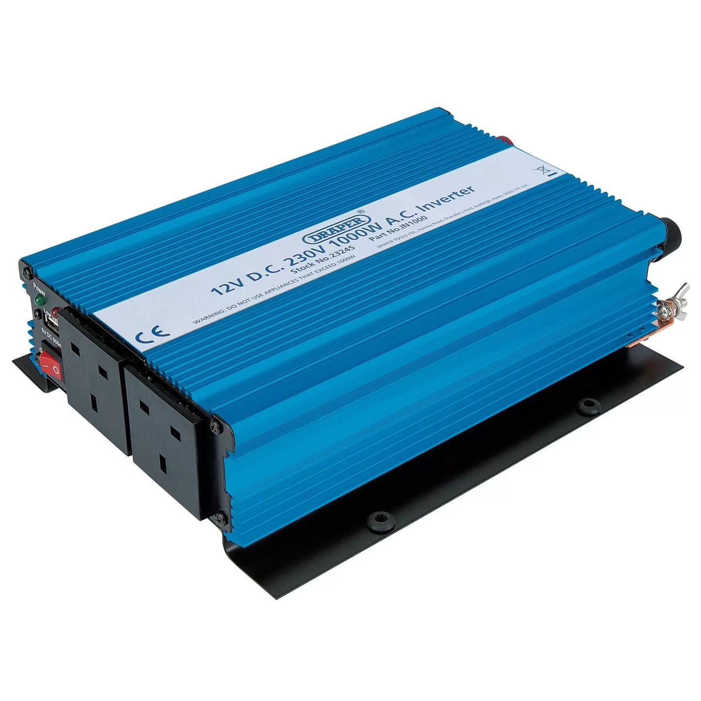 Draper Tools - 23245 - 12V DC-AC Inverter, 1000W