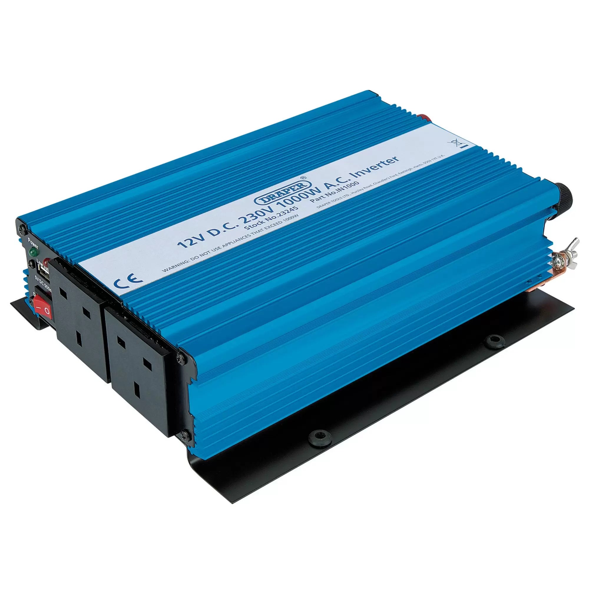 Draper Tools - 23245 - 12V DC-AC Inverter, 1000W