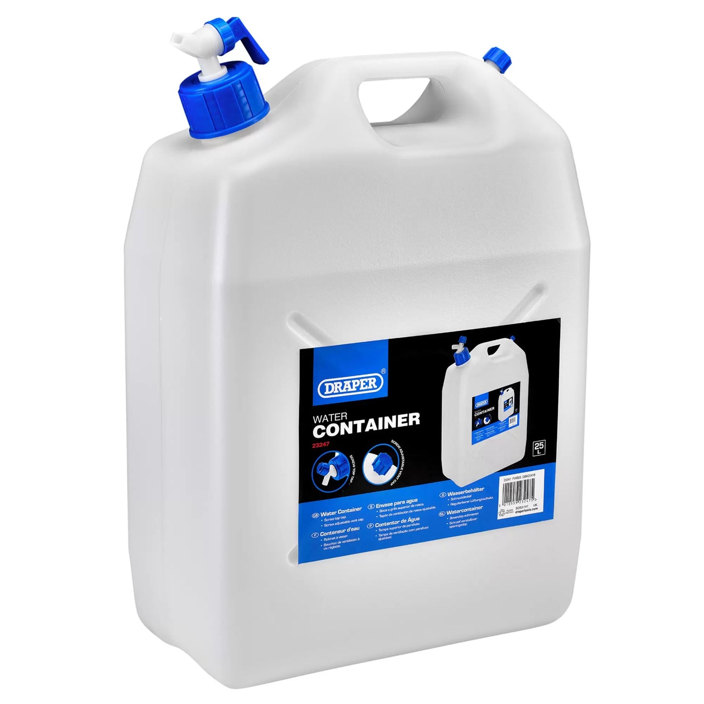 Draper Tools - 23247 - Water Container with Tap, 25L