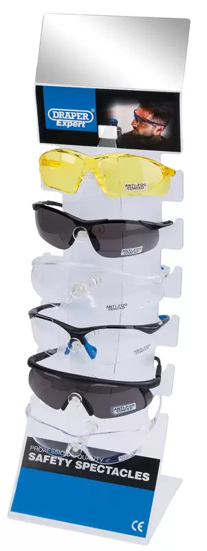 Draper Tools - 23341 - Countertop Display of Six Safety Spectacles
