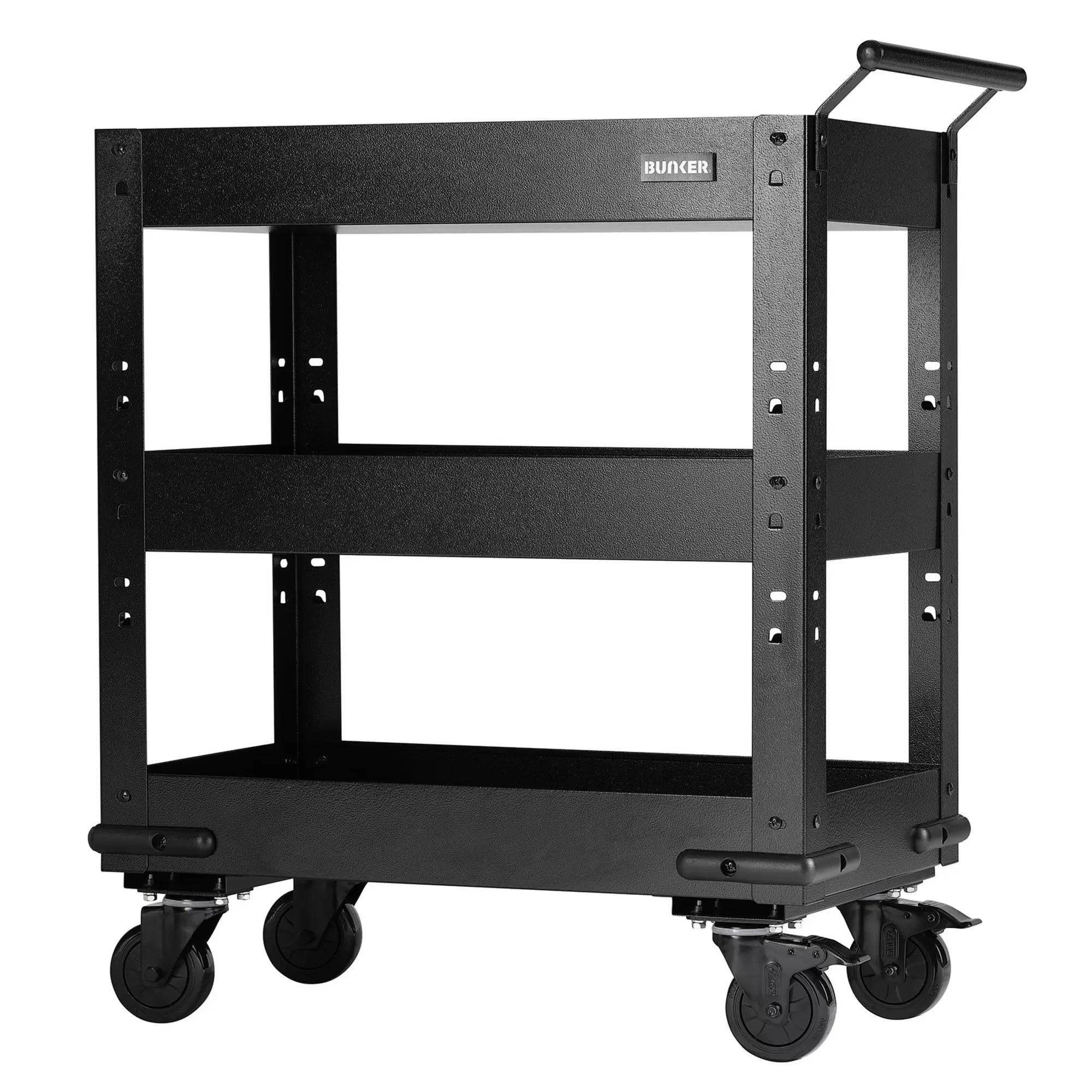 Draper Tools - 23643 - BUNKER 3 Tier Trolley with Pull Handle, 714mm