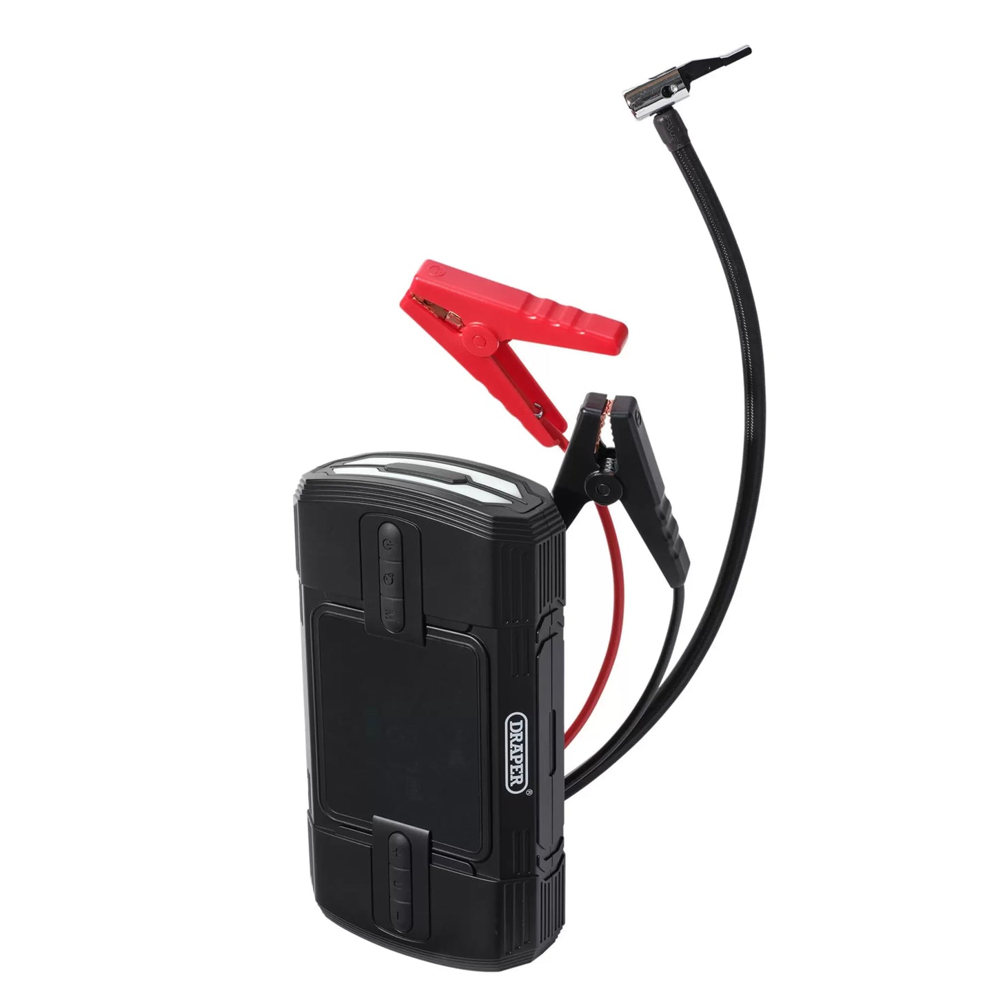 Draper Tools - 23722 - 12V Lithium Jump Starter and Tyre Inflator, 1200A