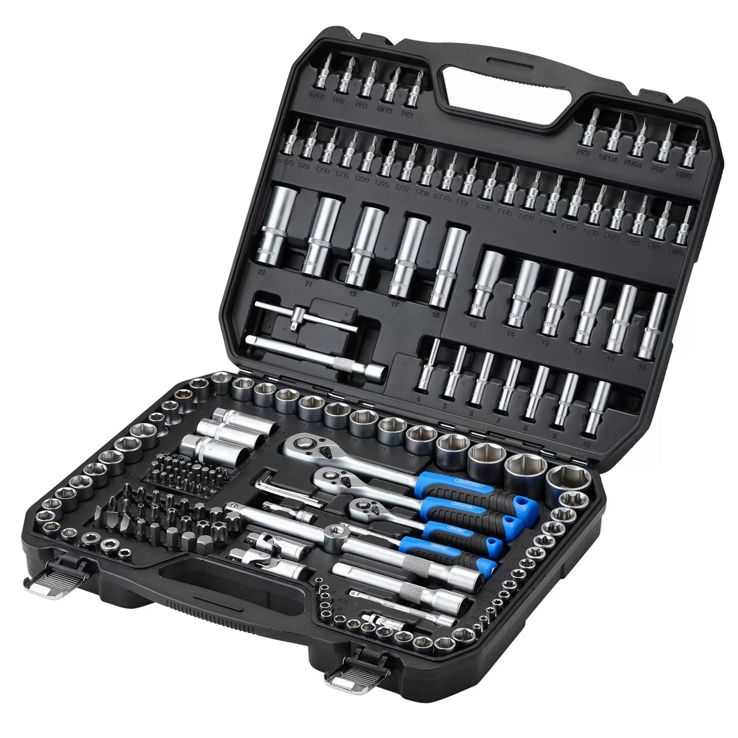 Draper Tools - 24231 - Draper HI-TORQ® Metric Socket and Bit Set, 1/4", 3/8" and 1/2" Sq. Dr. (188 Piece)