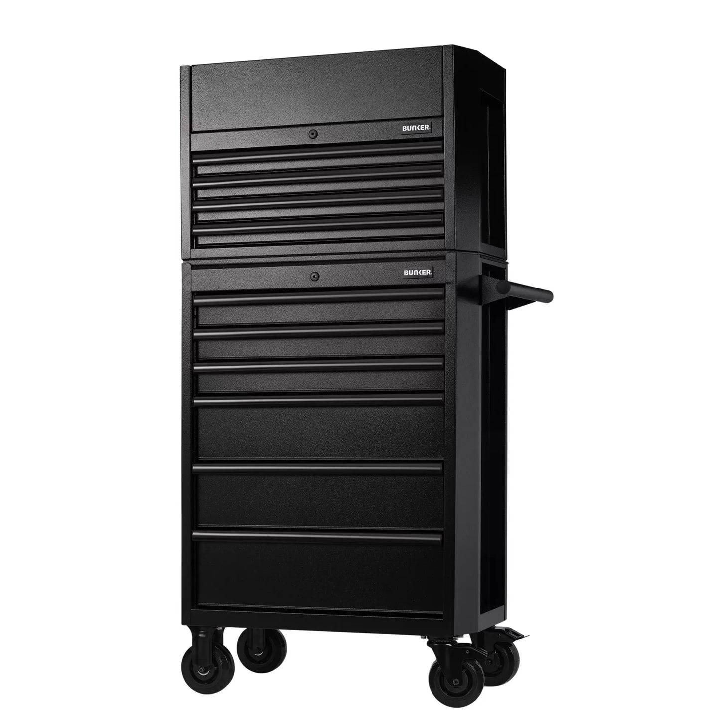 Draper Tools - 24247 - BUNKER 10 Drawer Combined Roller Cabinet and Tool Chest, 26", Black