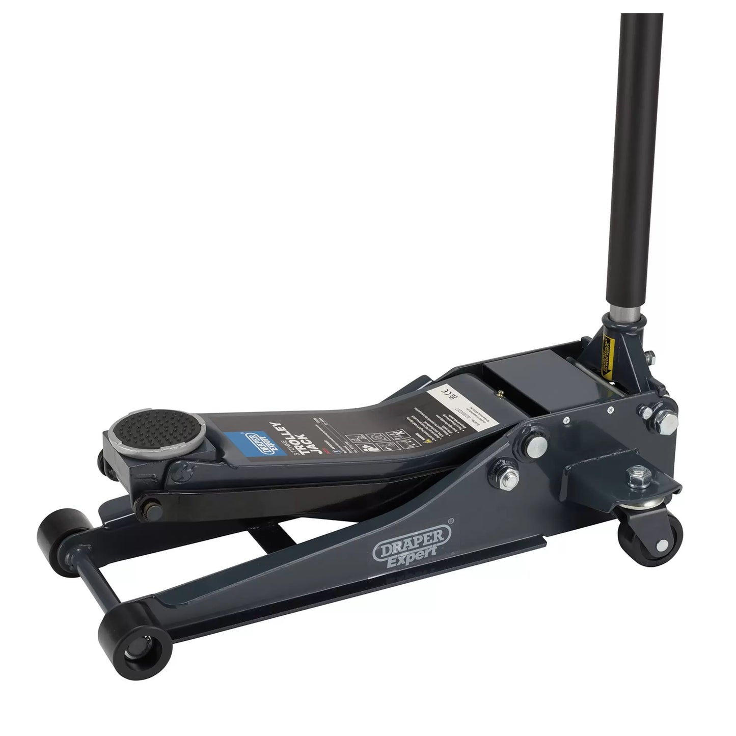 Draper Tools - 24271 - Draper Expert Professional Low Profile Garage Trolley Jack, 3 Tonne