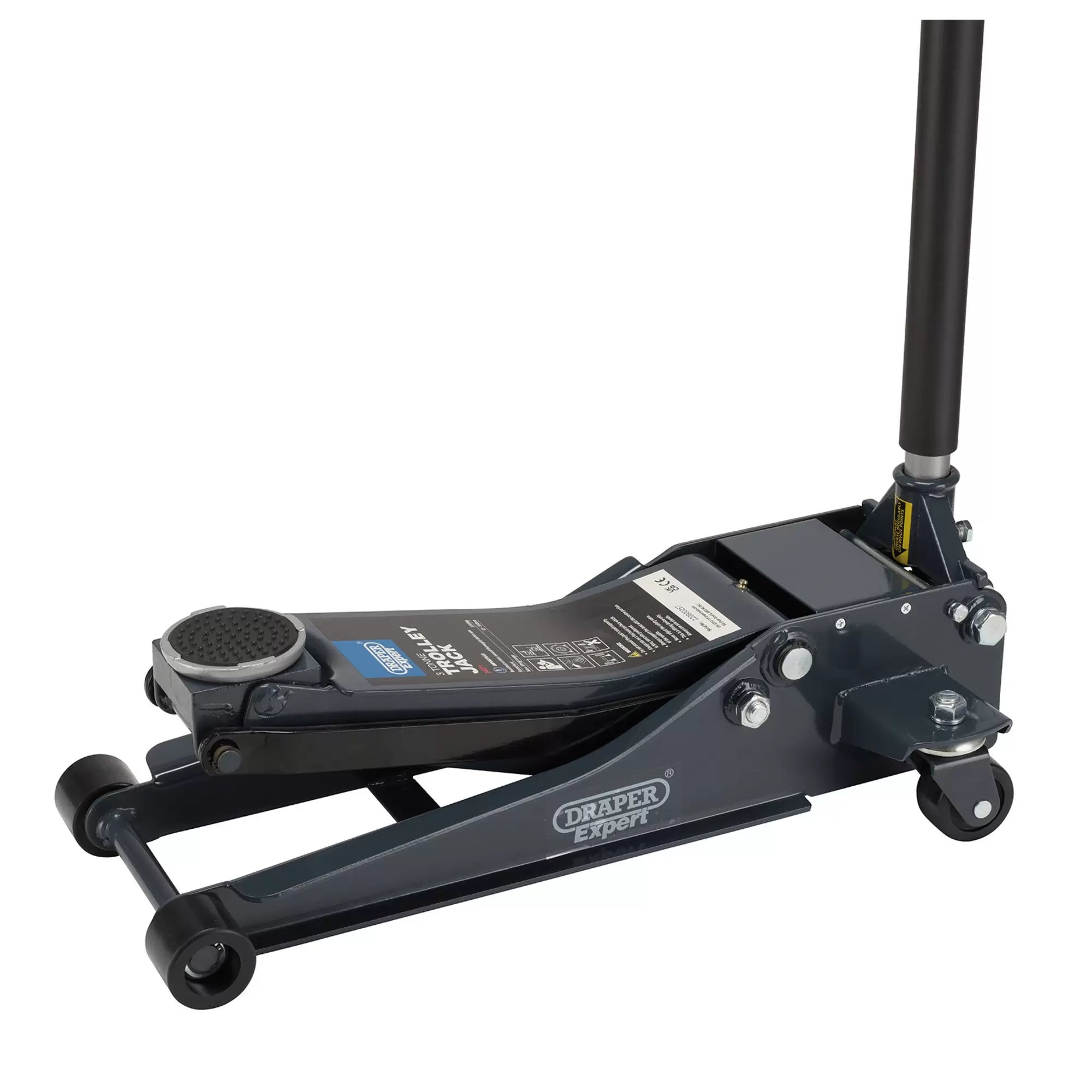 Draper Tools - 24271 - Draper Expert Professional Low Profile Garage Trolley Jack, 3 Tonne