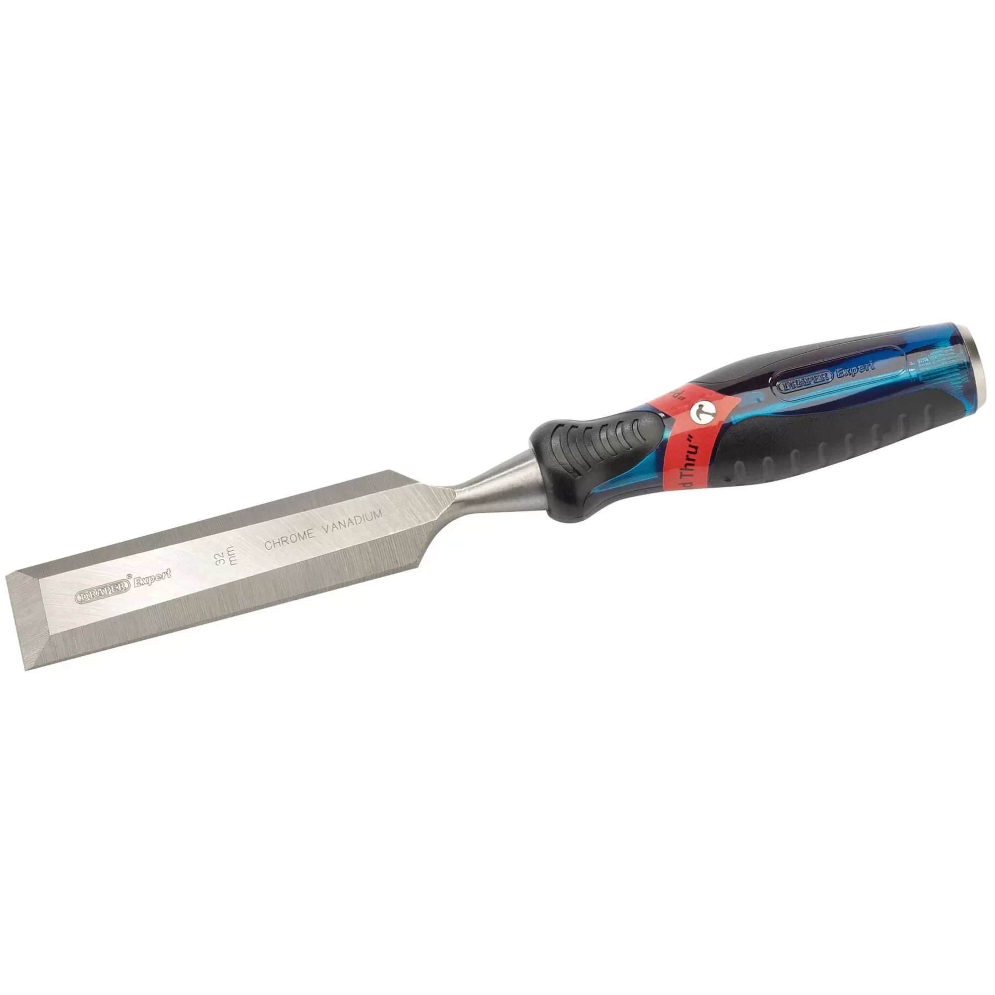 Draper Tools - 24410 - Draper Expert Soft Grip 'Pound Thru' Bevel Edge Wood Chisel, 32 x 140mm