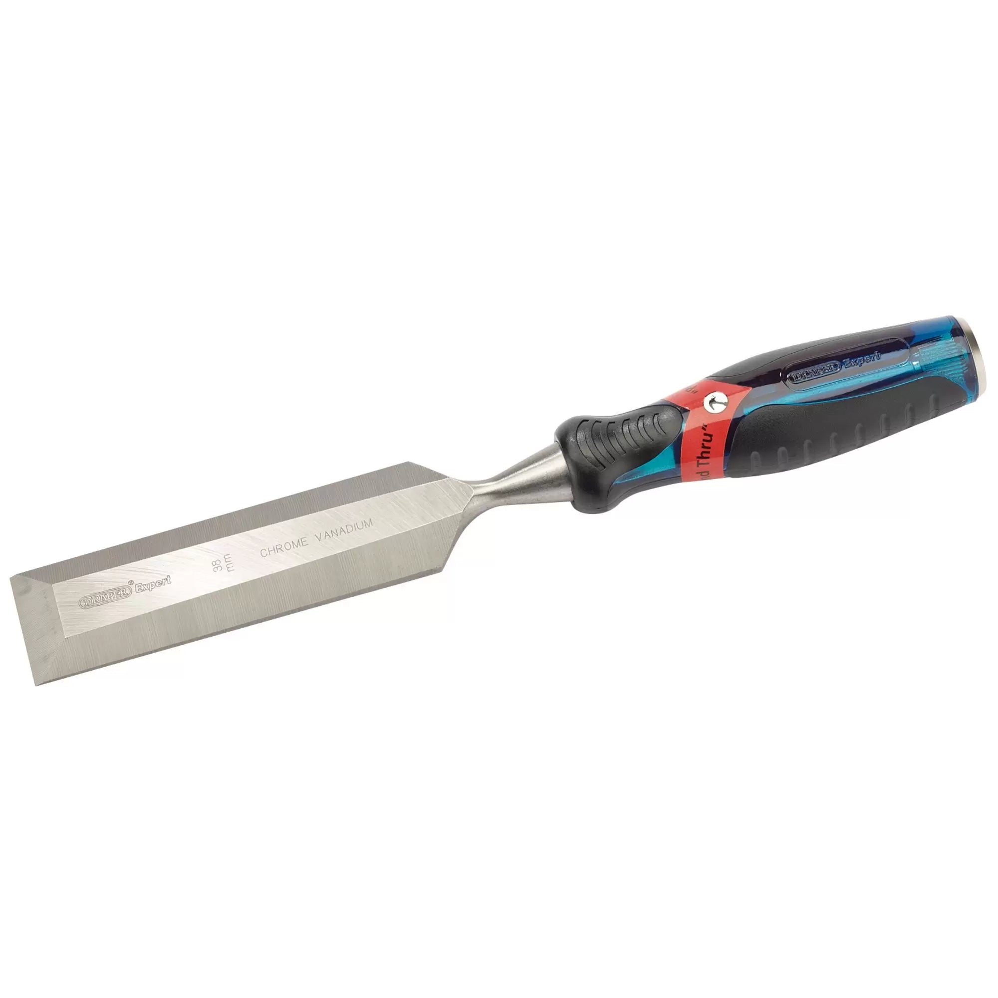 Draper Tools - 24411 - Draper Expert Soft Grip 'Pound Thru' Bevel Edge Wood Chisel, 38 x 140mm