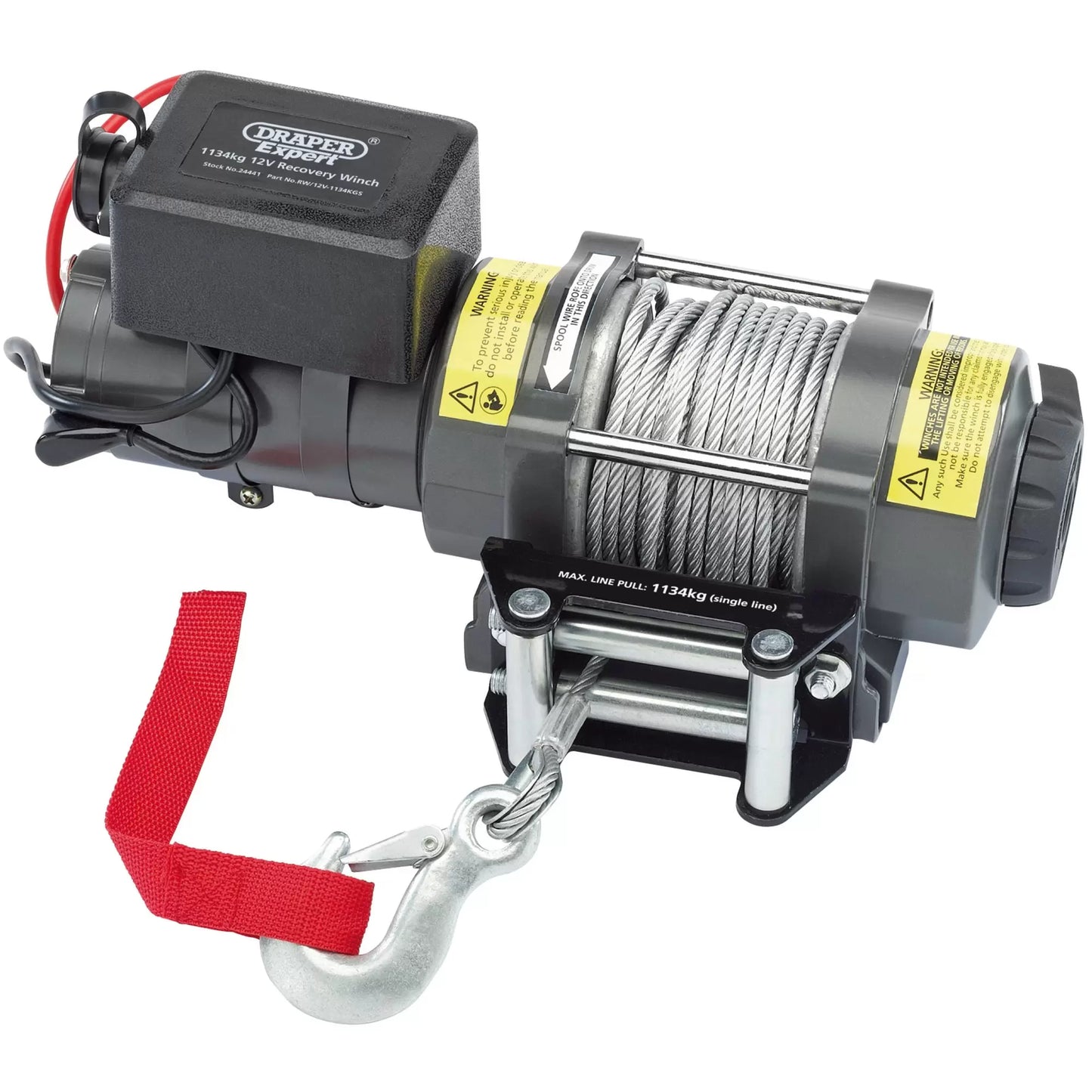 Draper Tools - 24441 - Draper Expert 12V Recovery Winch, 1134kg