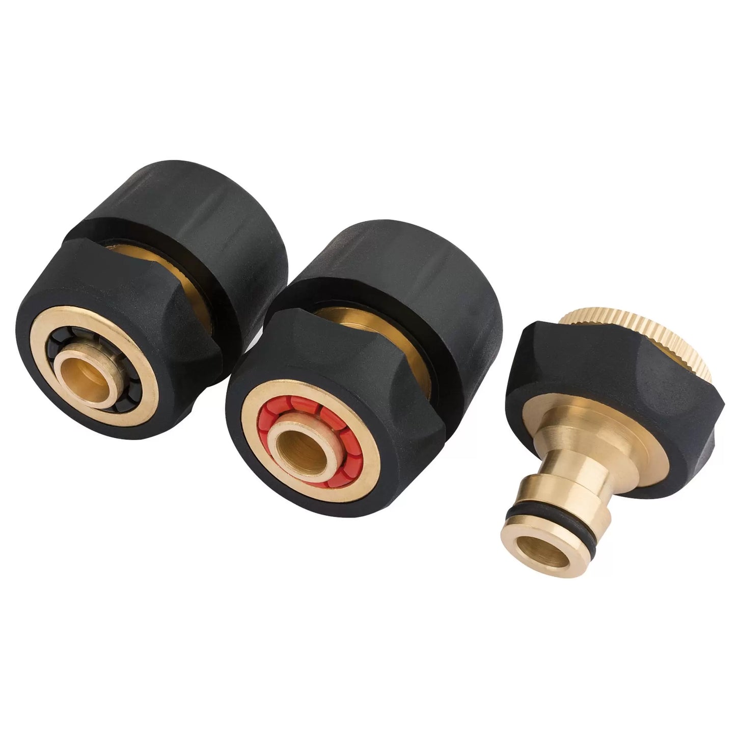 Draper Tools - 24529 - Brass and Rubber Hose Connector Set (3 Piece)