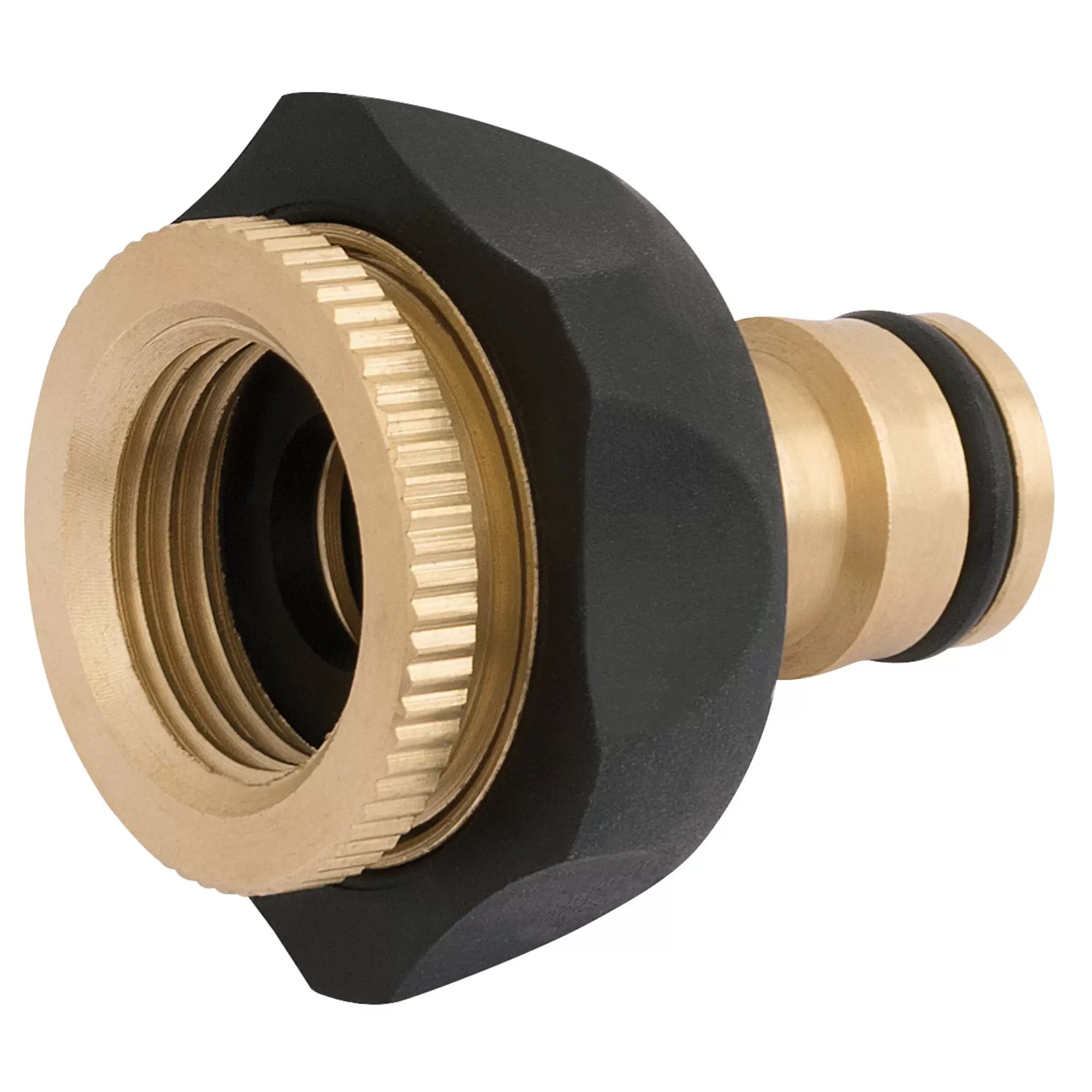 Draper Tools - 24646 - Brass and Rubber Tap Connector, 1/2 - 3/4"
