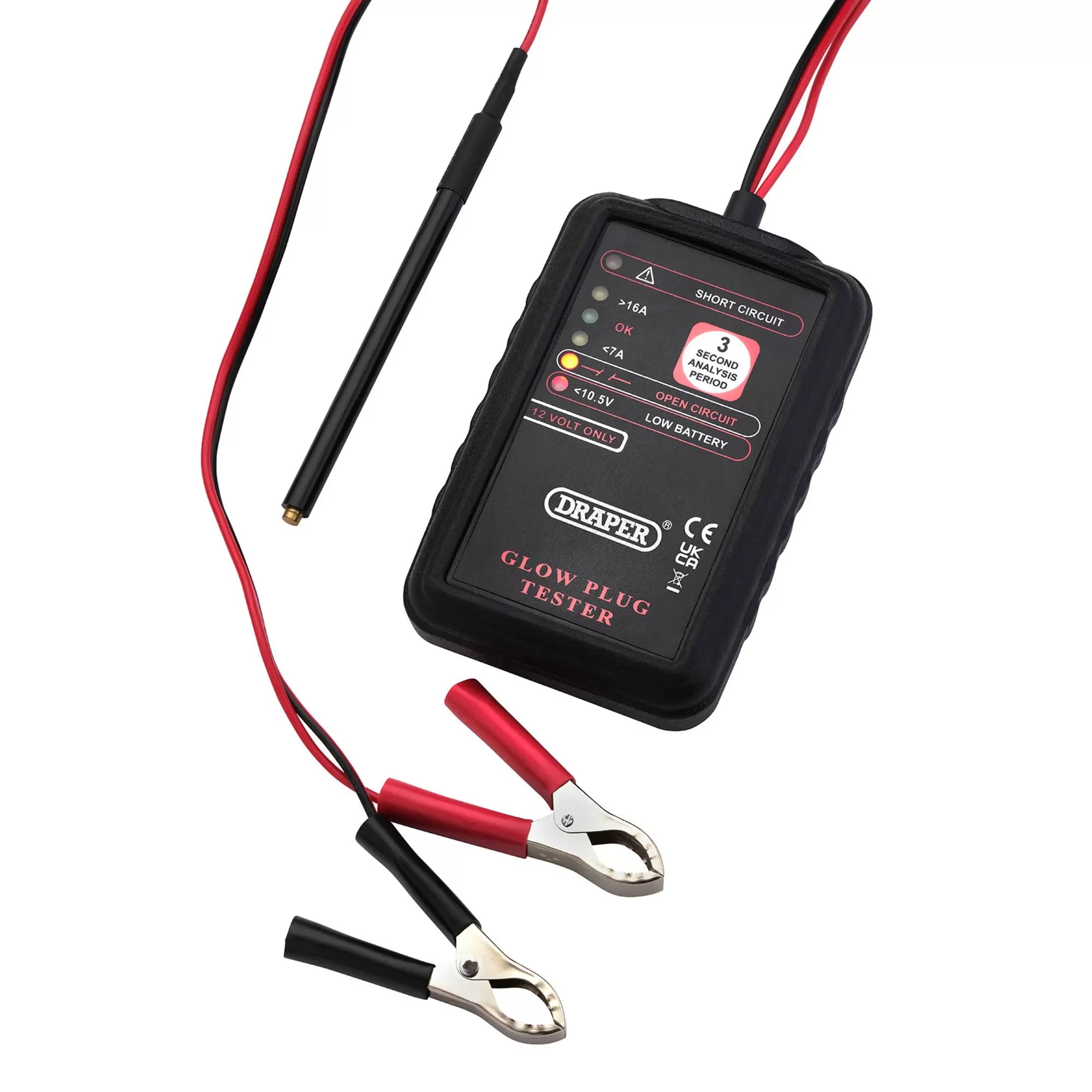 Draper Tools - 24706 - 12V Glow Plug Tester