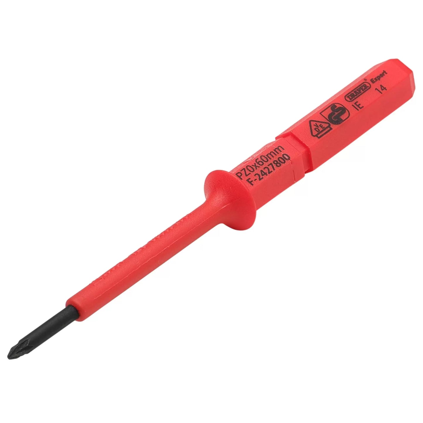Draper Tools - 24744 - XP1000® VDE PZ Type Interchangeable Screwdriver Blade, No.0 x 60mm
