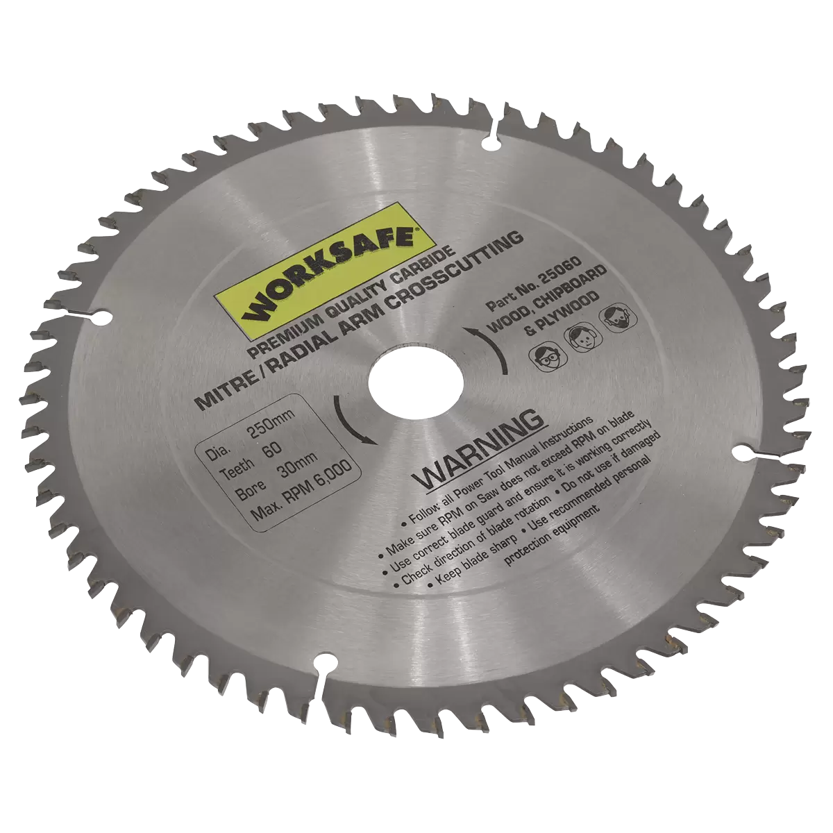 Sealey TCT Saw Blade 250mm