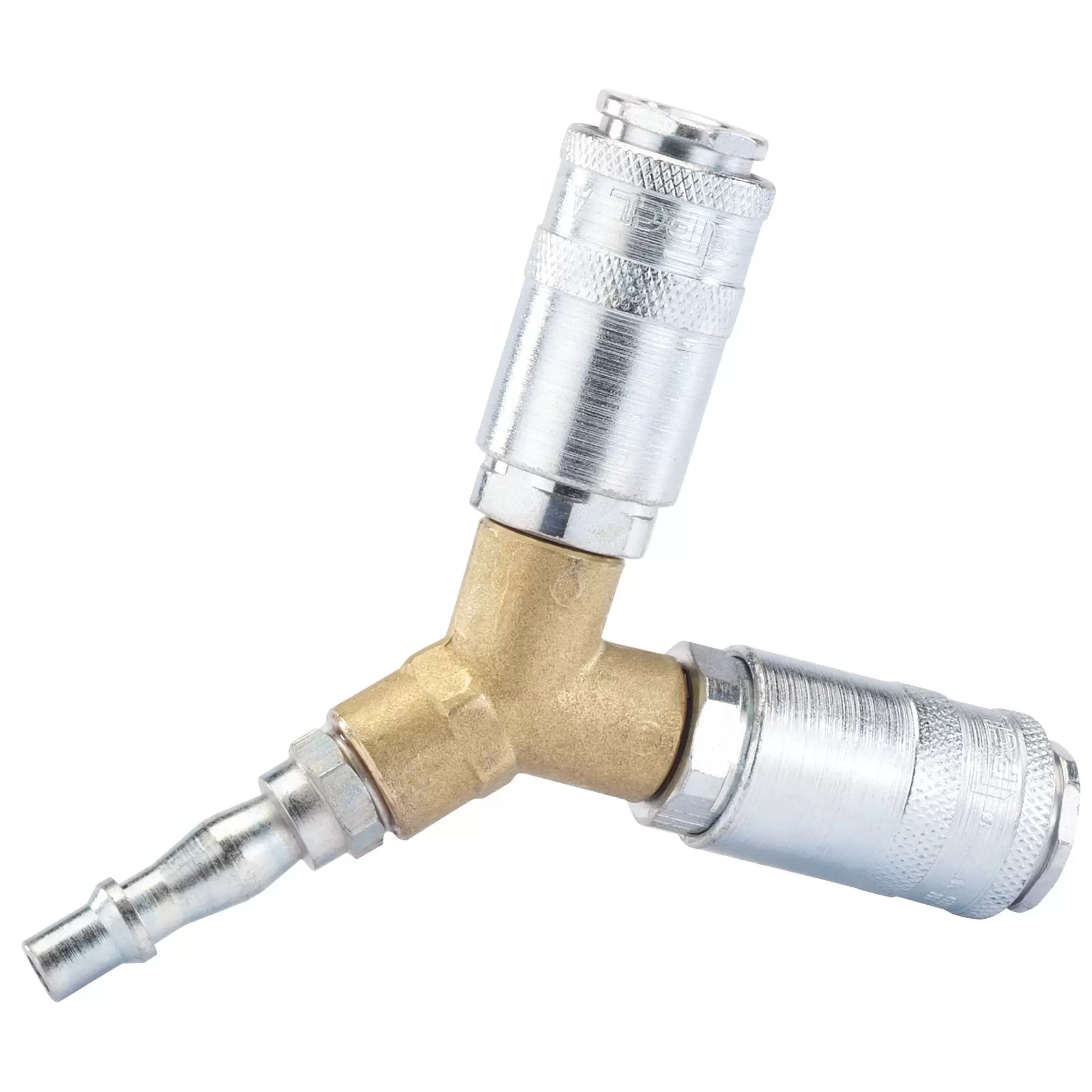 Draper Tools - 25855 - PCL Twin Standard Coupling, 2 x Male Couplings, 1 x Tailpiece