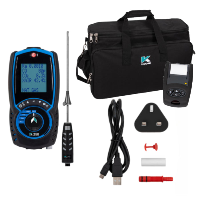 KANE 258 Combustion Flue Gas Analyser Kit